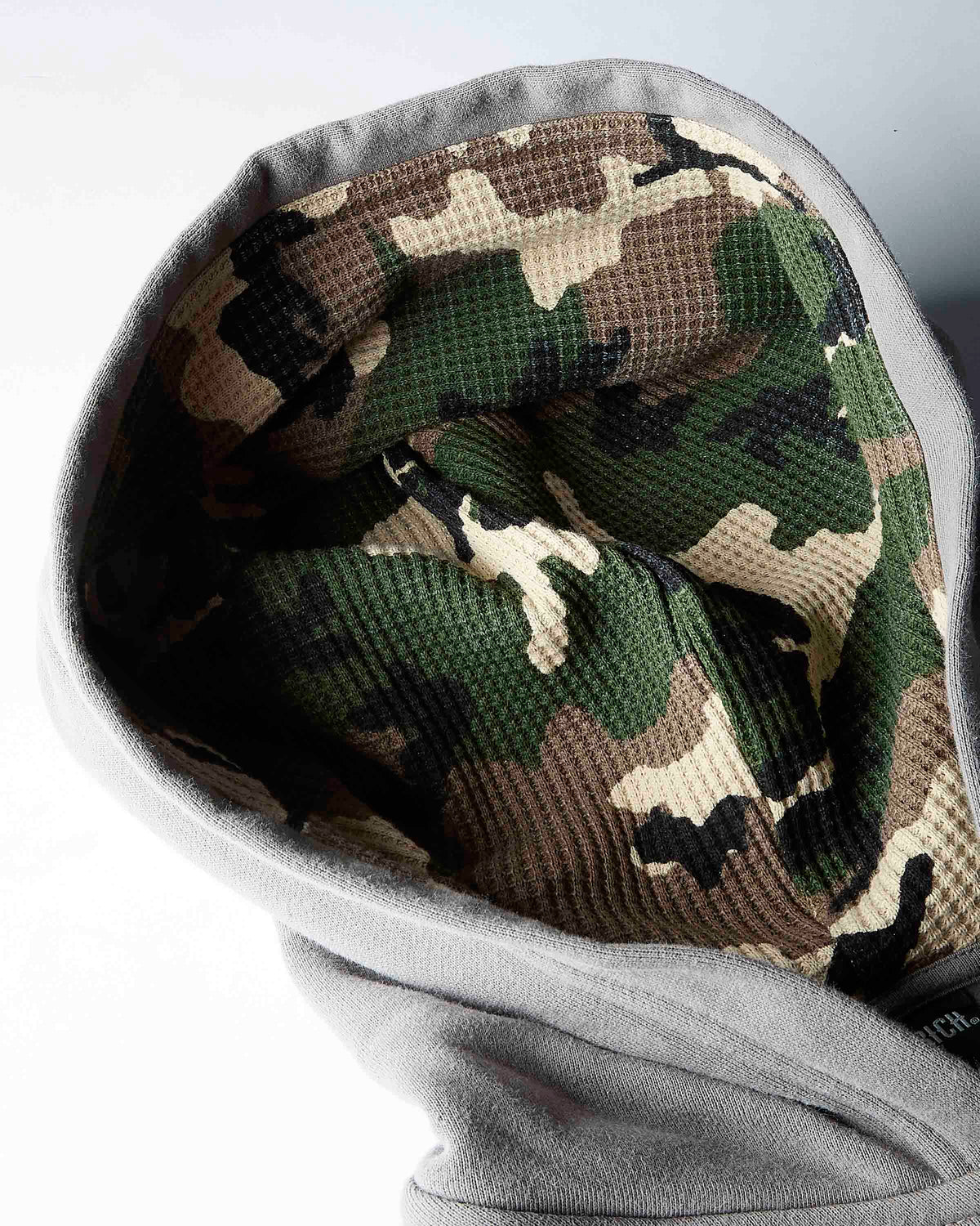 Inkfall Oversized Zip Hoodie - Grey/Black/Camo