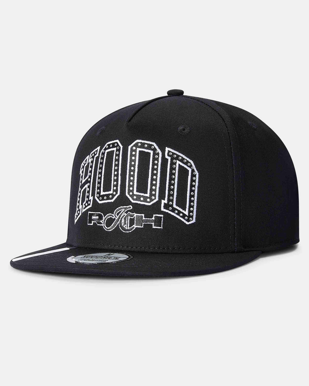 Captain Snapback Cap - Black/White