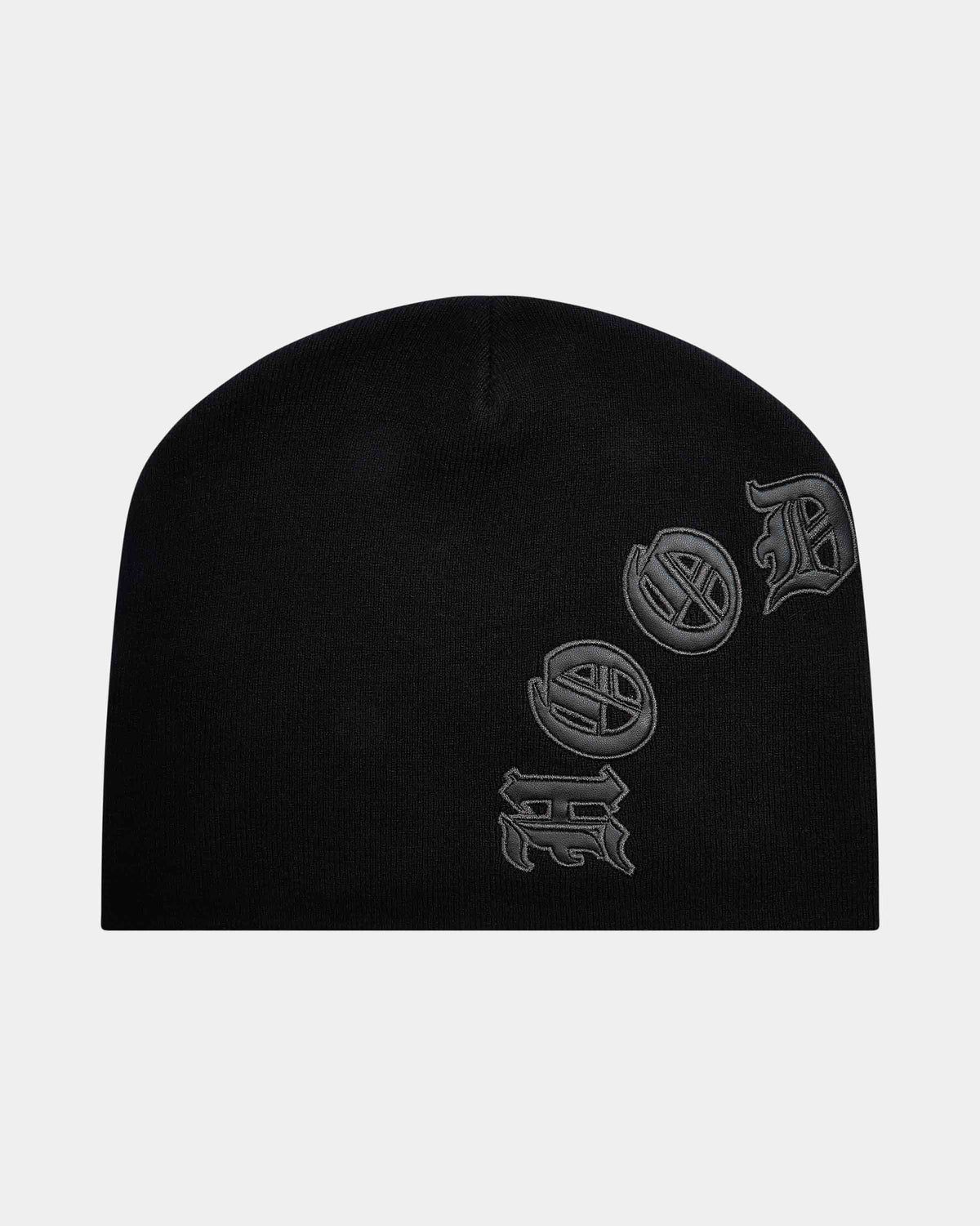 Cryptstade Knitted Fitted Beanie - Black/Grey