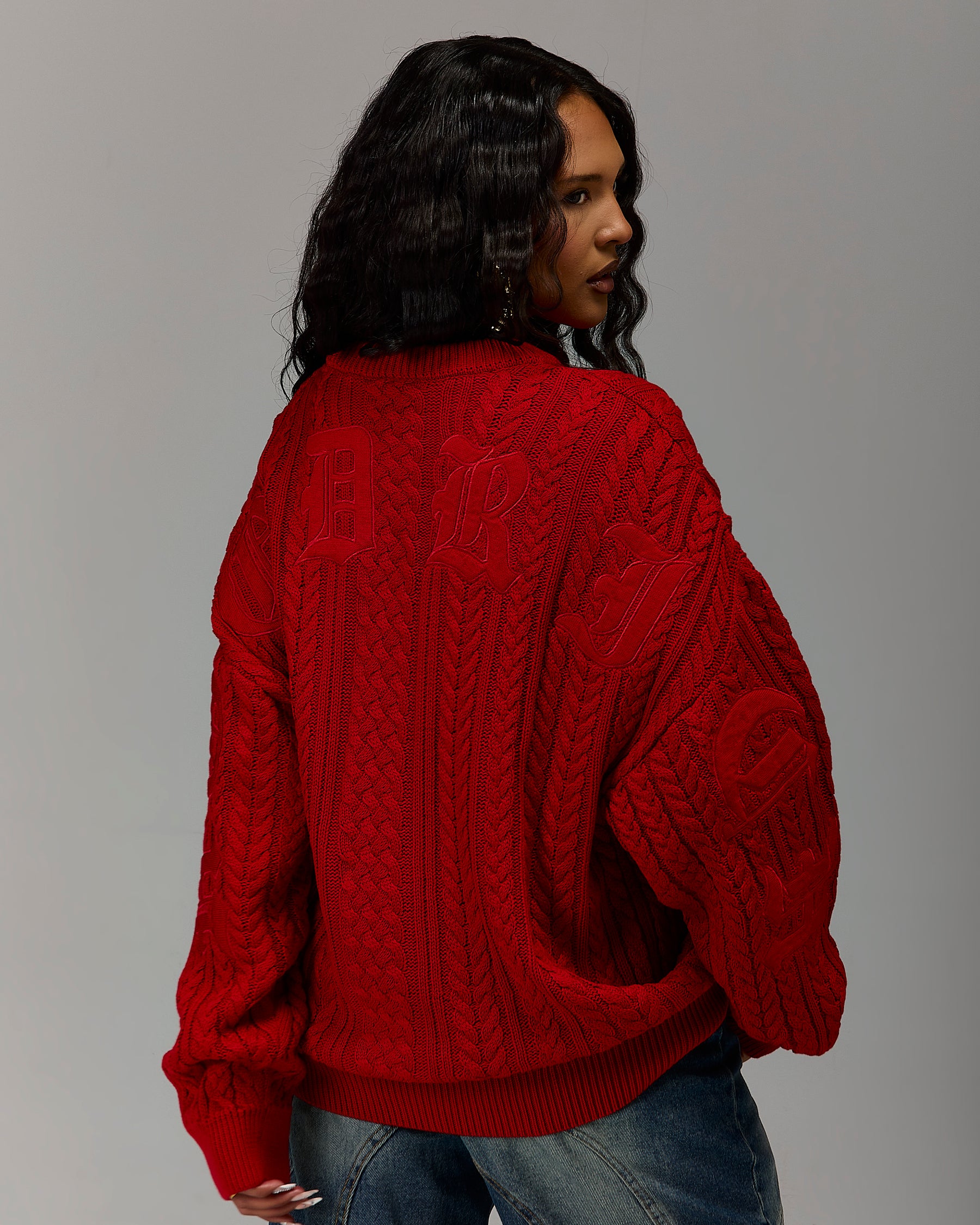 The Winner's Circle Knitwear Sweater - Fiery Red