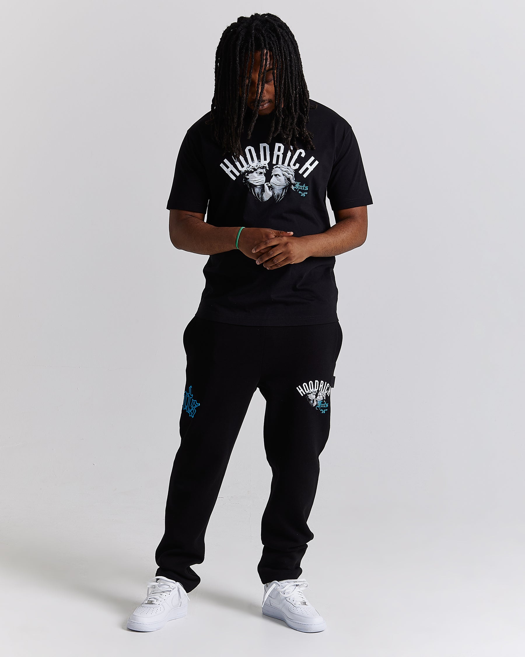 Conquer T-Shirt - Black/White/Blue