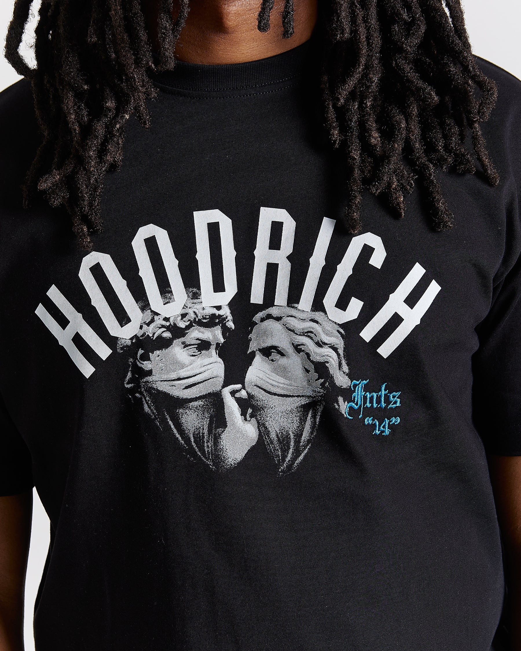 Conquer T-Shirt - Black/White/Blue