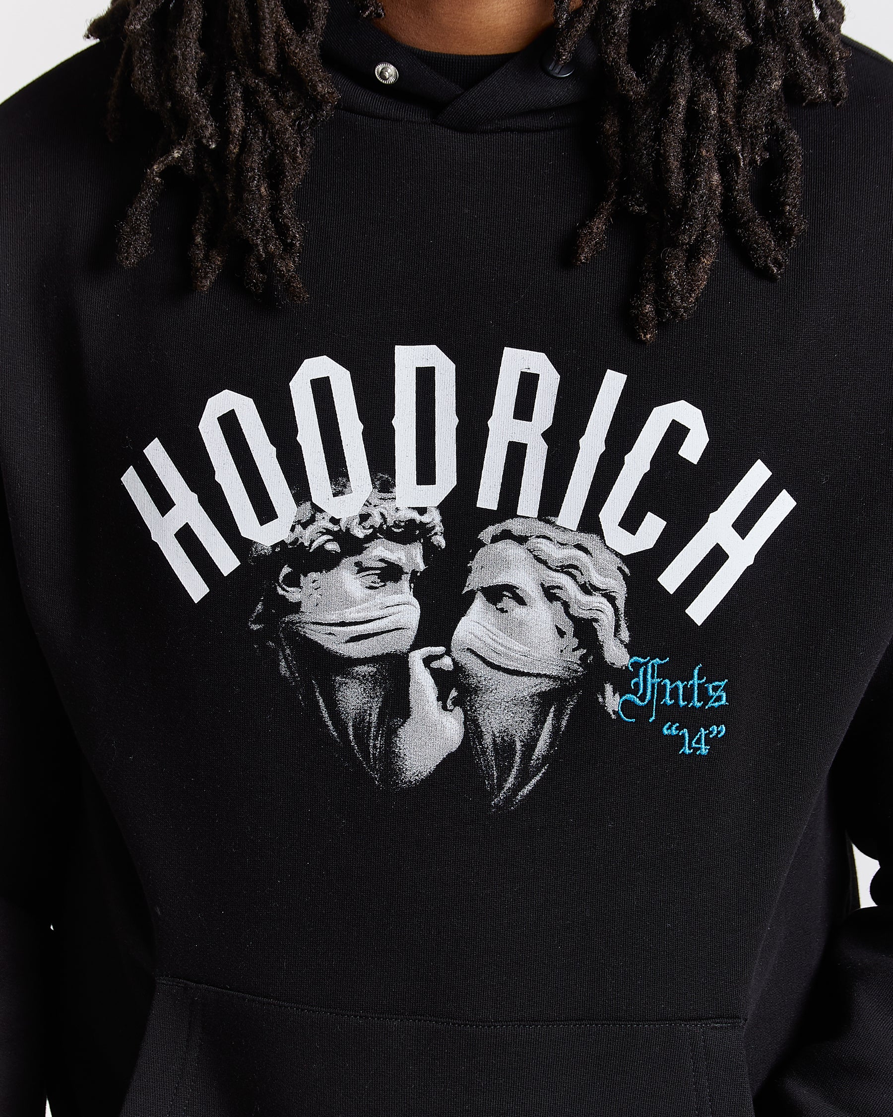 Conquer Hoodie - Black/White/Blue
