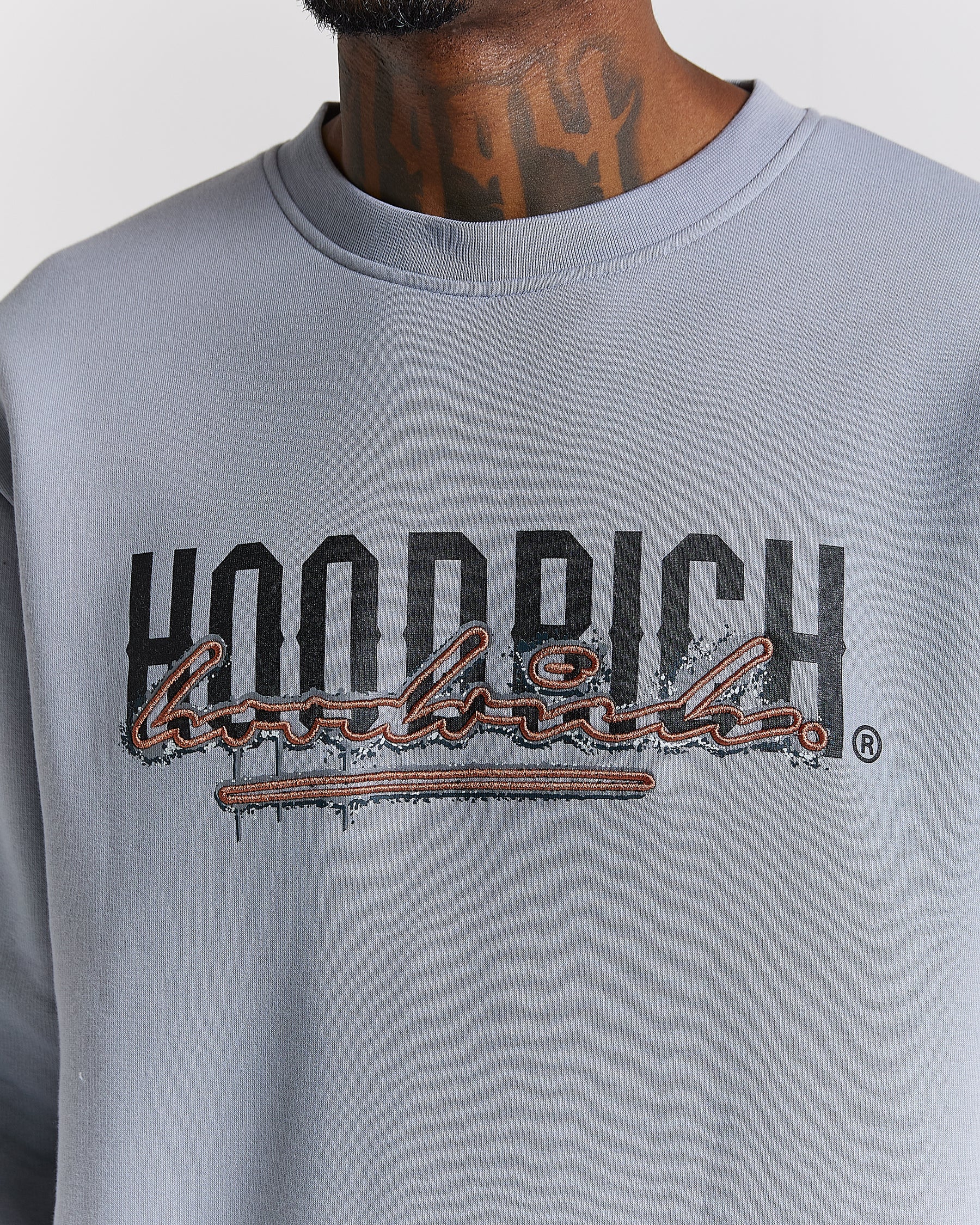 Splatter Sweatshirt - Grey/Black/Copper