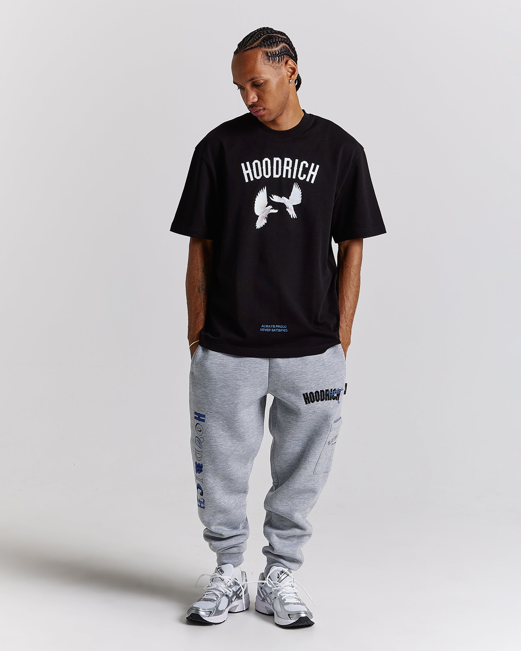 Take Flight Oversized T-Shirt - Black/White/Blue