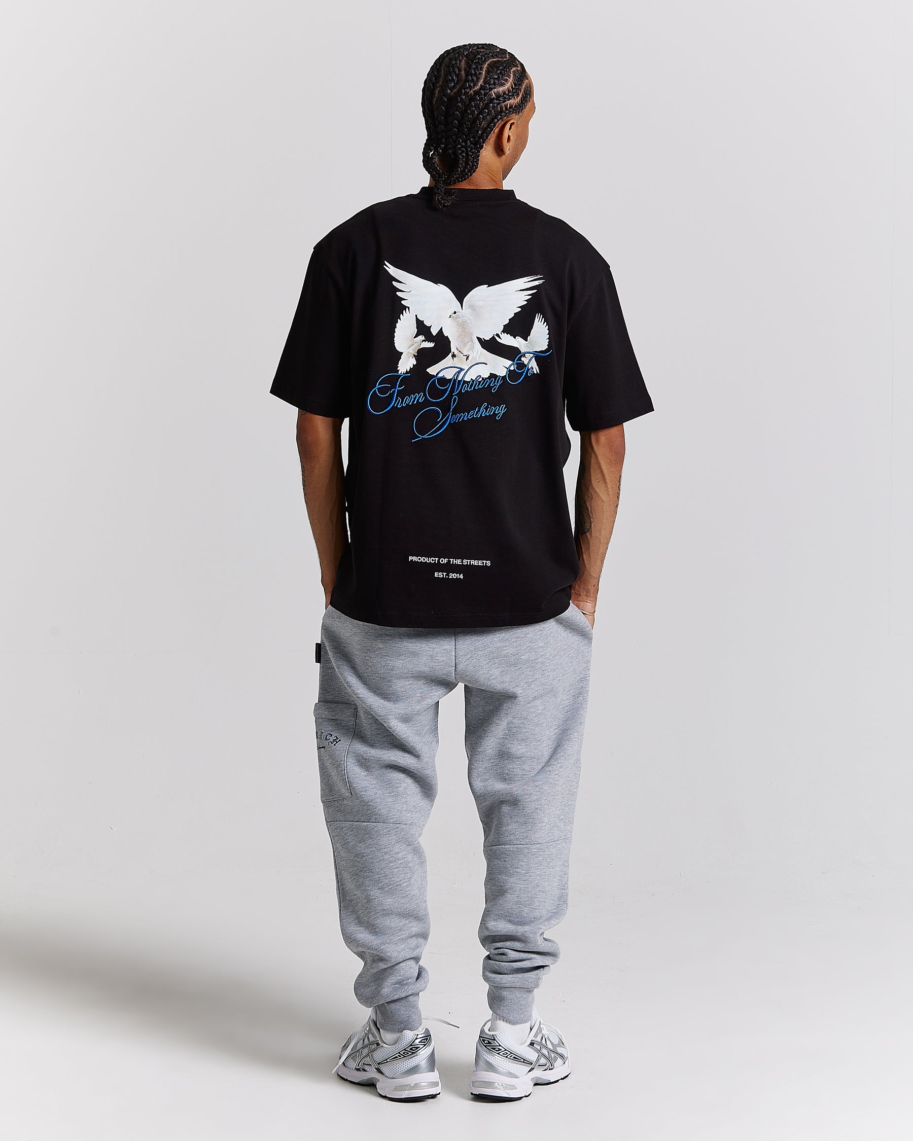Take Flight Oversized T-Shirt - Black/White/Blue
