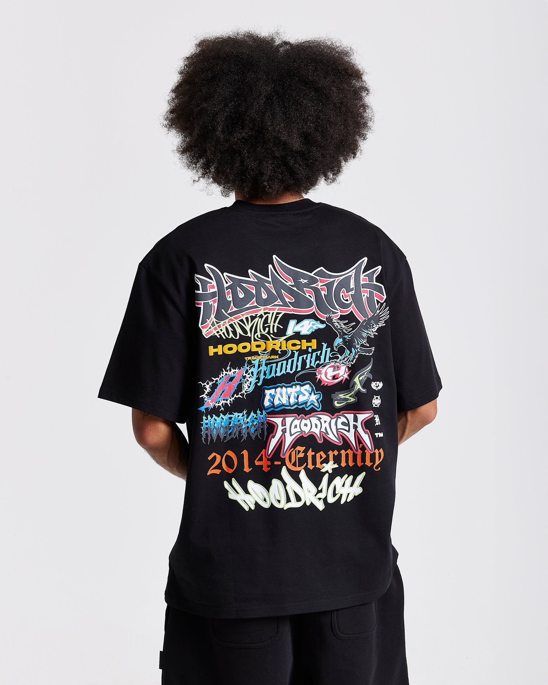 Graff Rave Oversized T-Shirt - Black/Grey/Pink