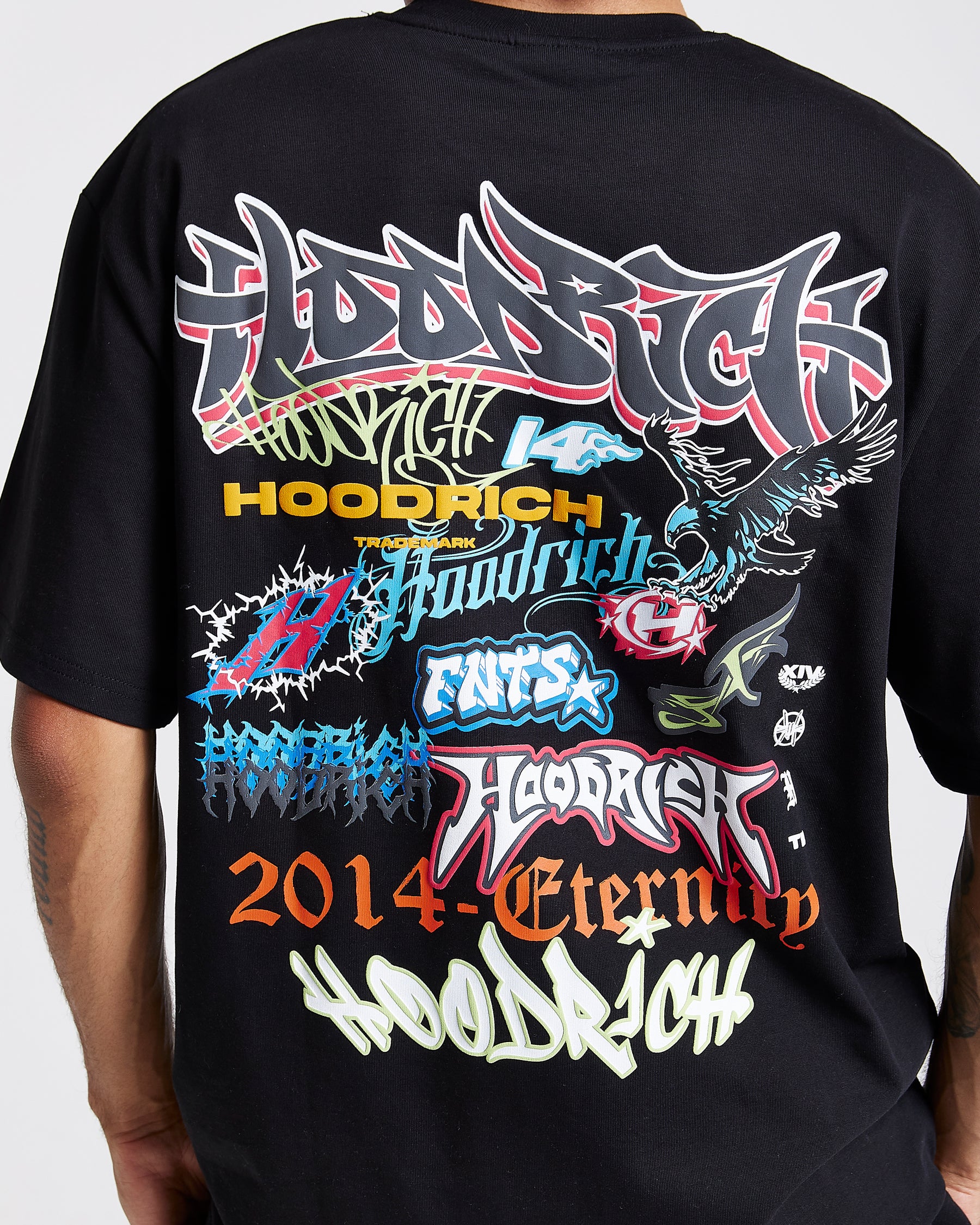 Graff Rave Oversized T-Shirt - Black/Grey/Pink