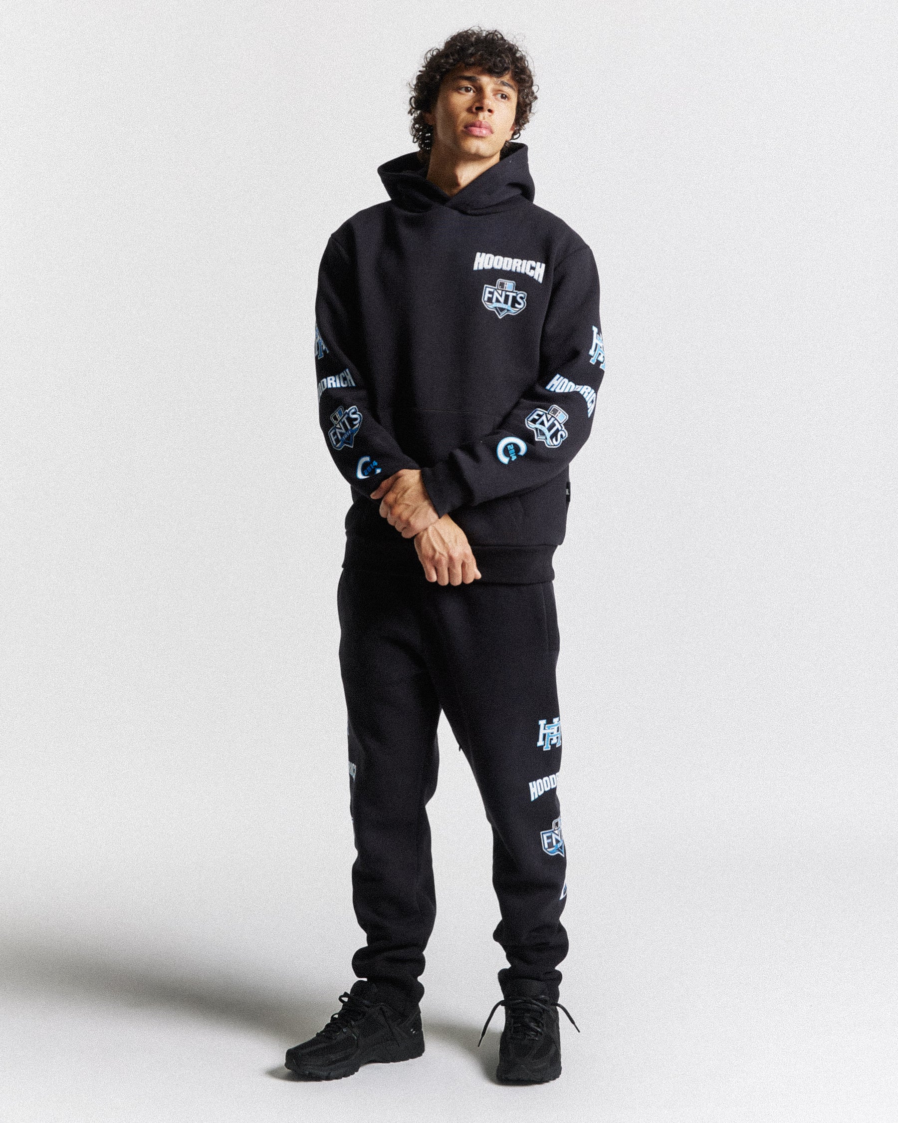Rival Hoodie - Black/White/Blue