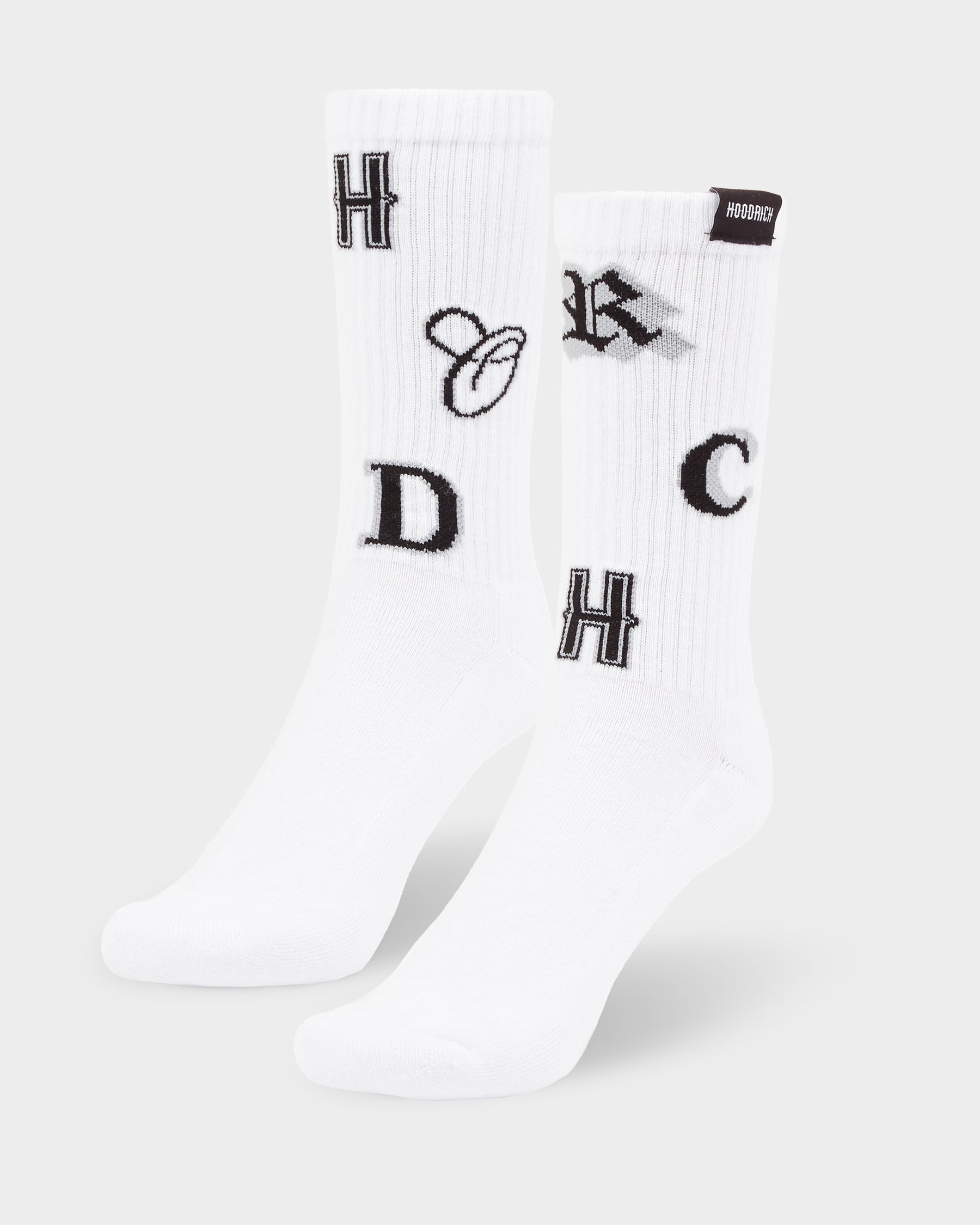 OG Pacific 2 Pack Crew Socks - Black/White