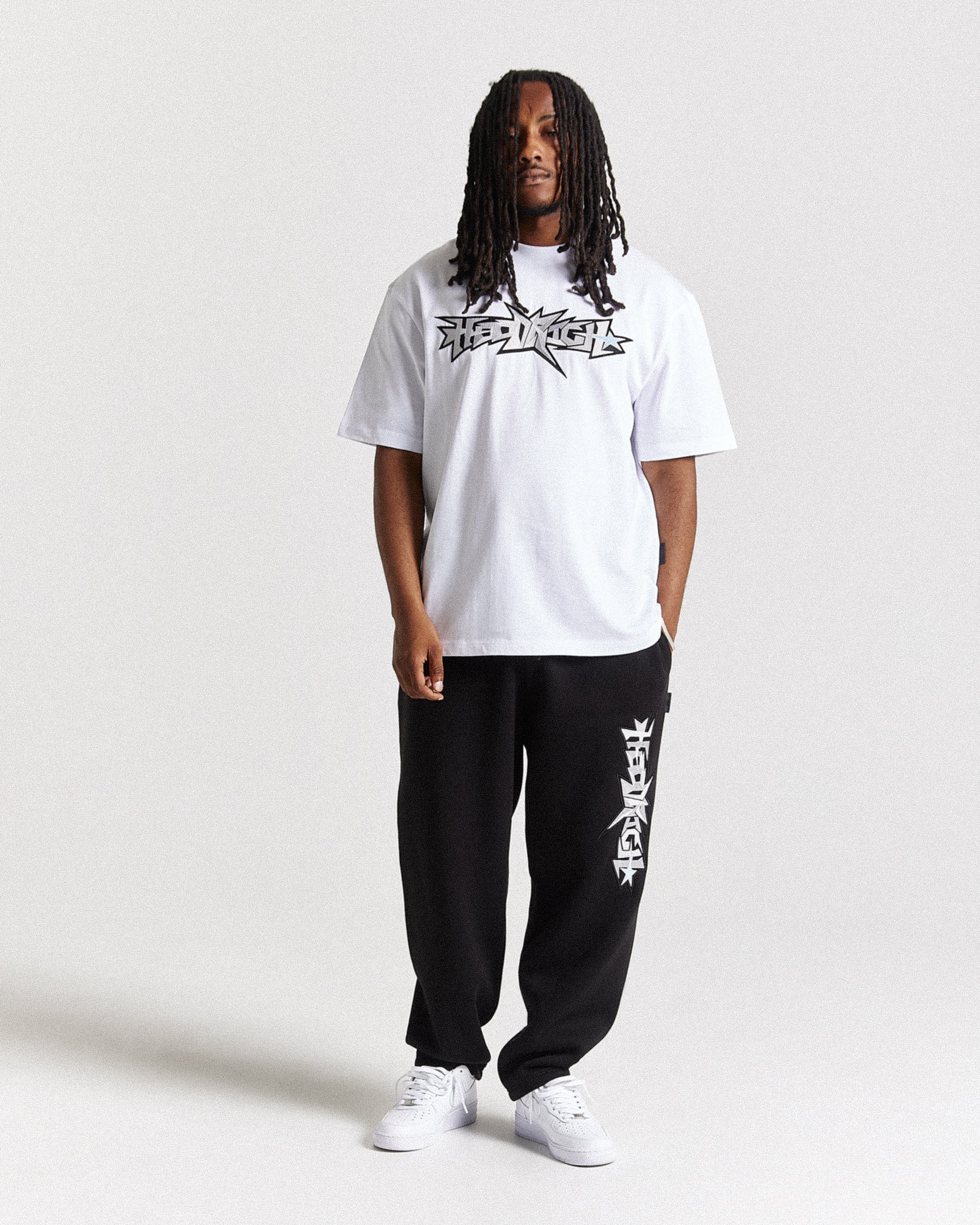 Triluxe Oversized T-Shirt - White/Black