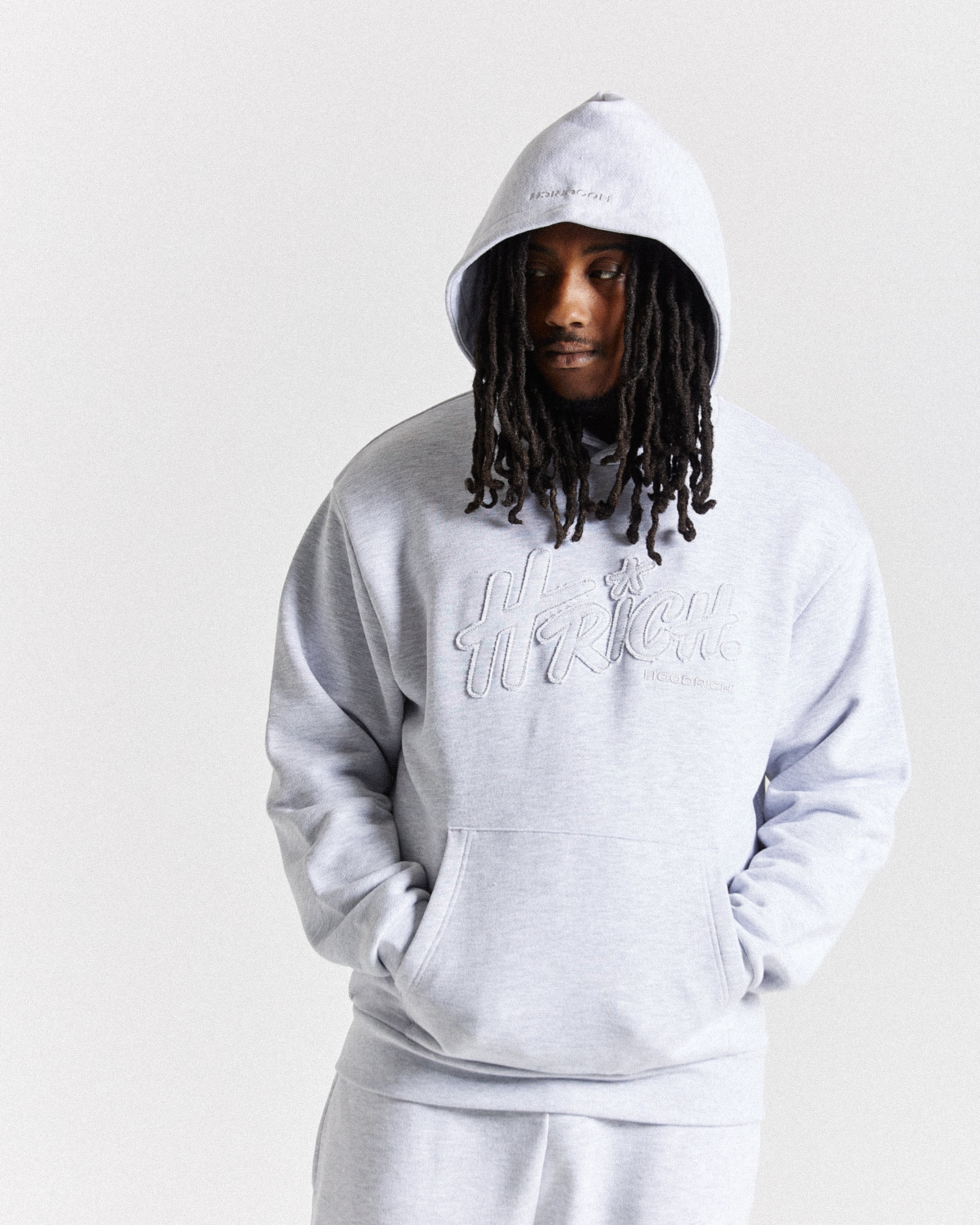 Asthrich Oversized Hoodie - Light Grey