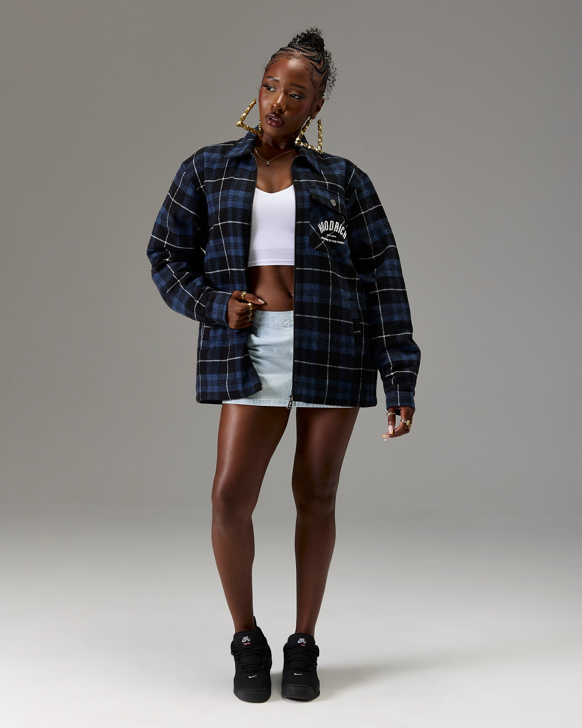 The Winner's Circle Checked Shirt - Blue/Grey