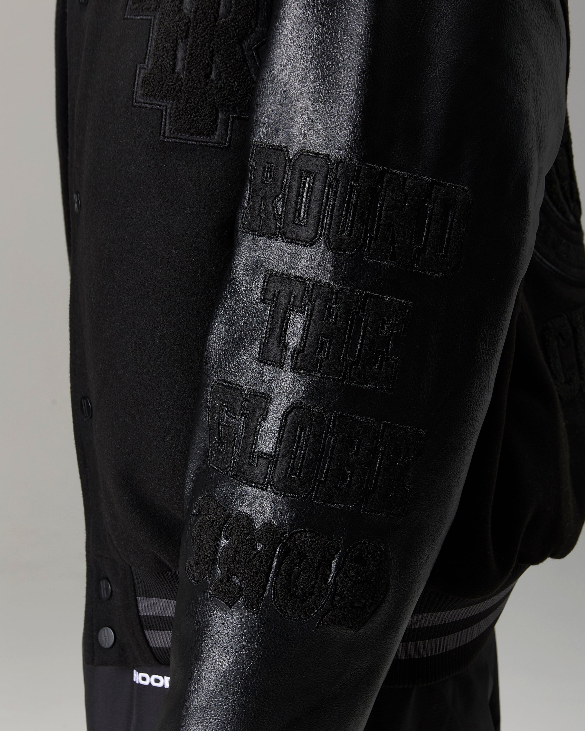 The Winner's Circle Varsity Jacket - Black