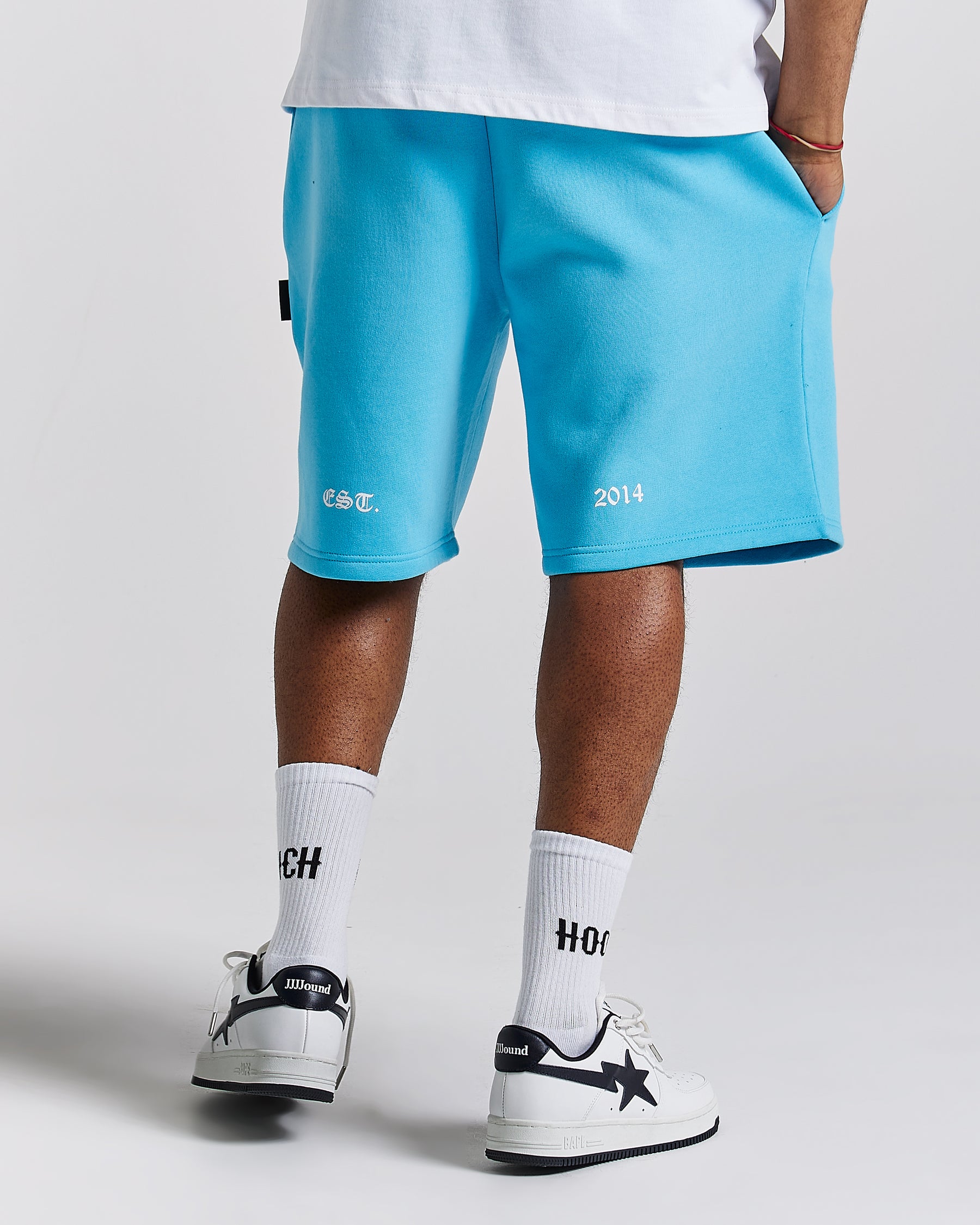 Noir Oversized Shorts - Blue/White/Black