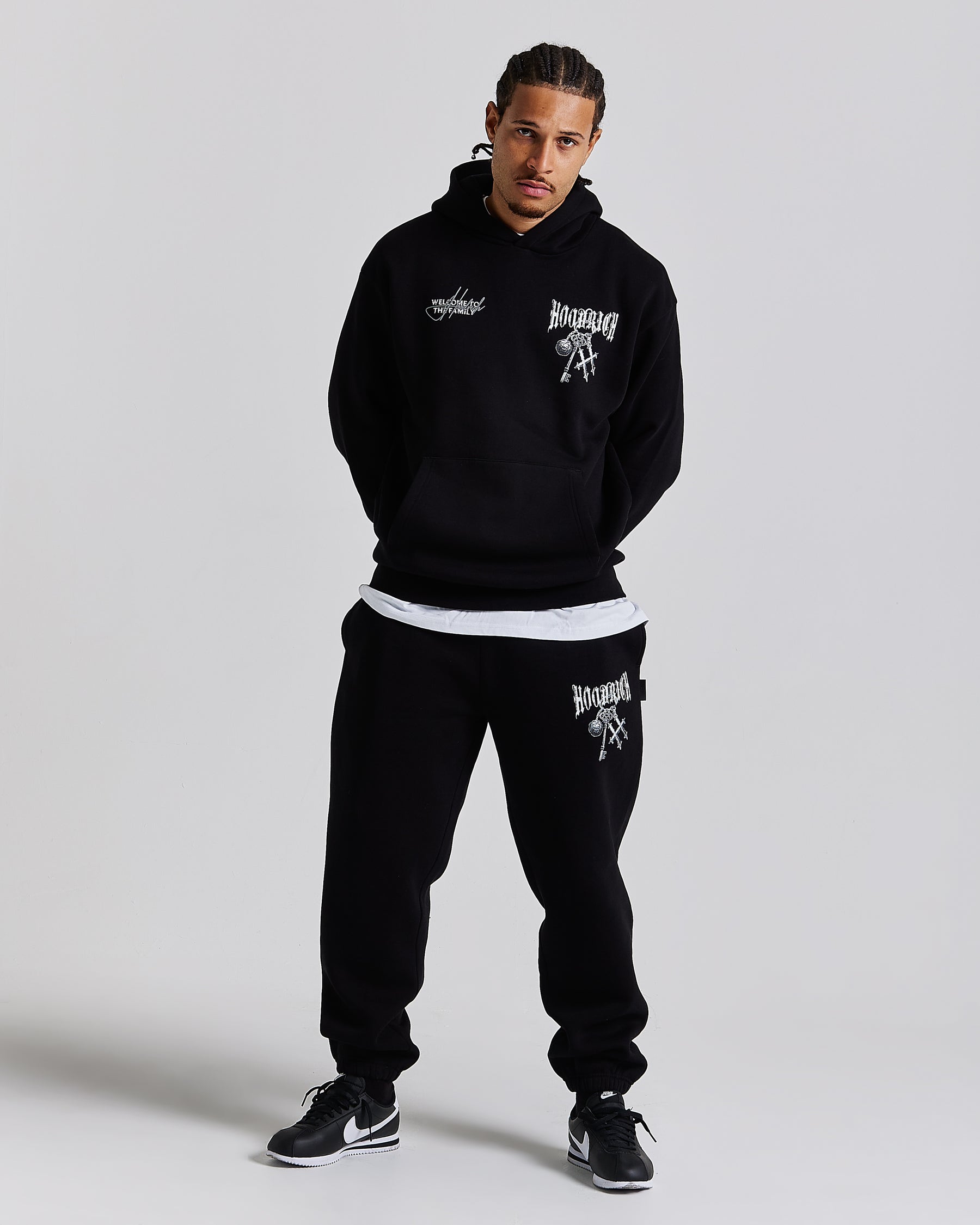 Rite Oversized Hoodie - Black/White/Grey