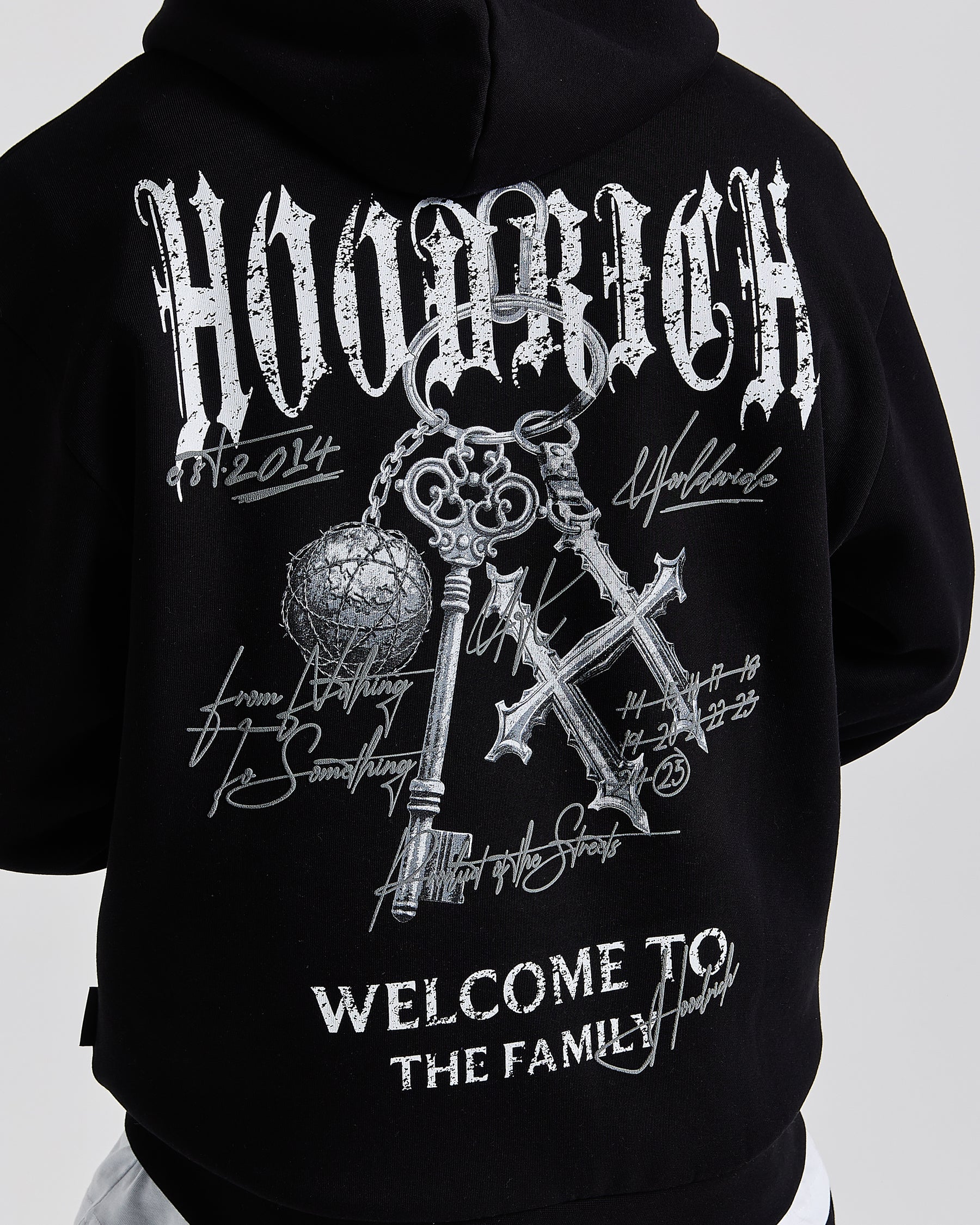 Rite Oversized Hoodie - Black/White/Grey