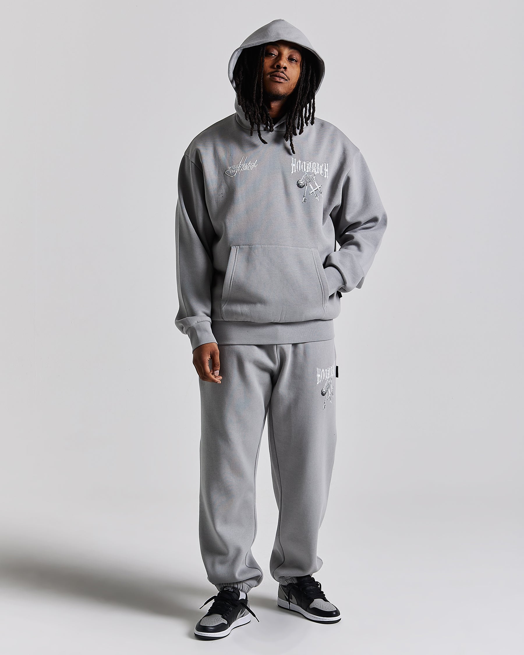 Rite Oversized Jogger - Grey/White
