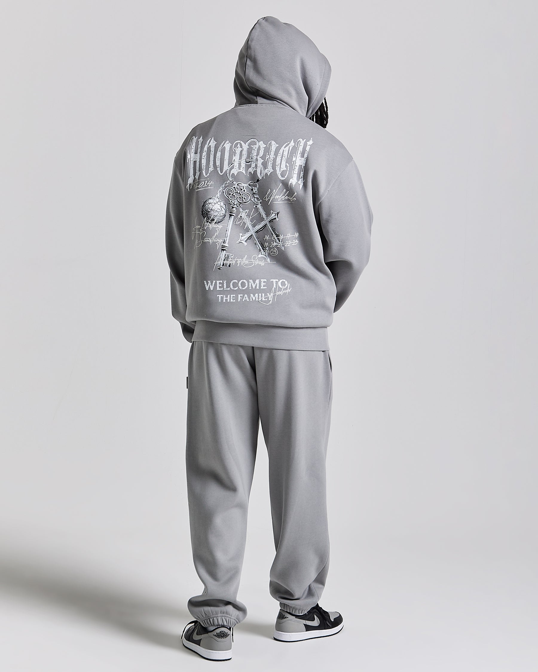 Rite Oversized Hoodie - Grey/White
