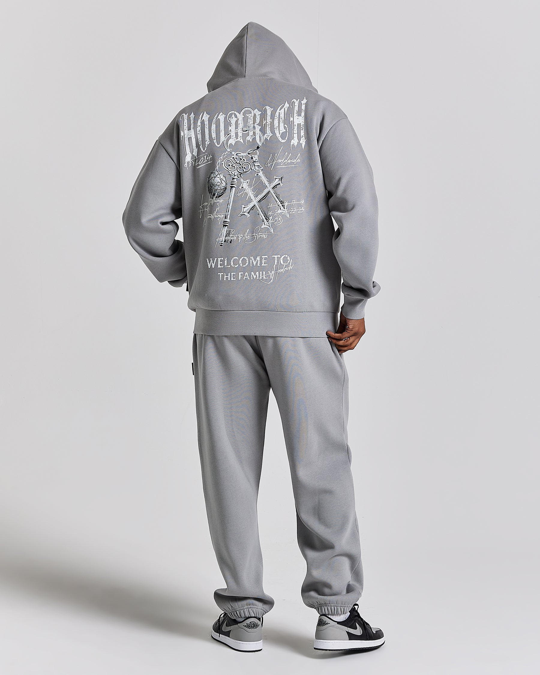 Rite Oversized Hoodie - Grey/White