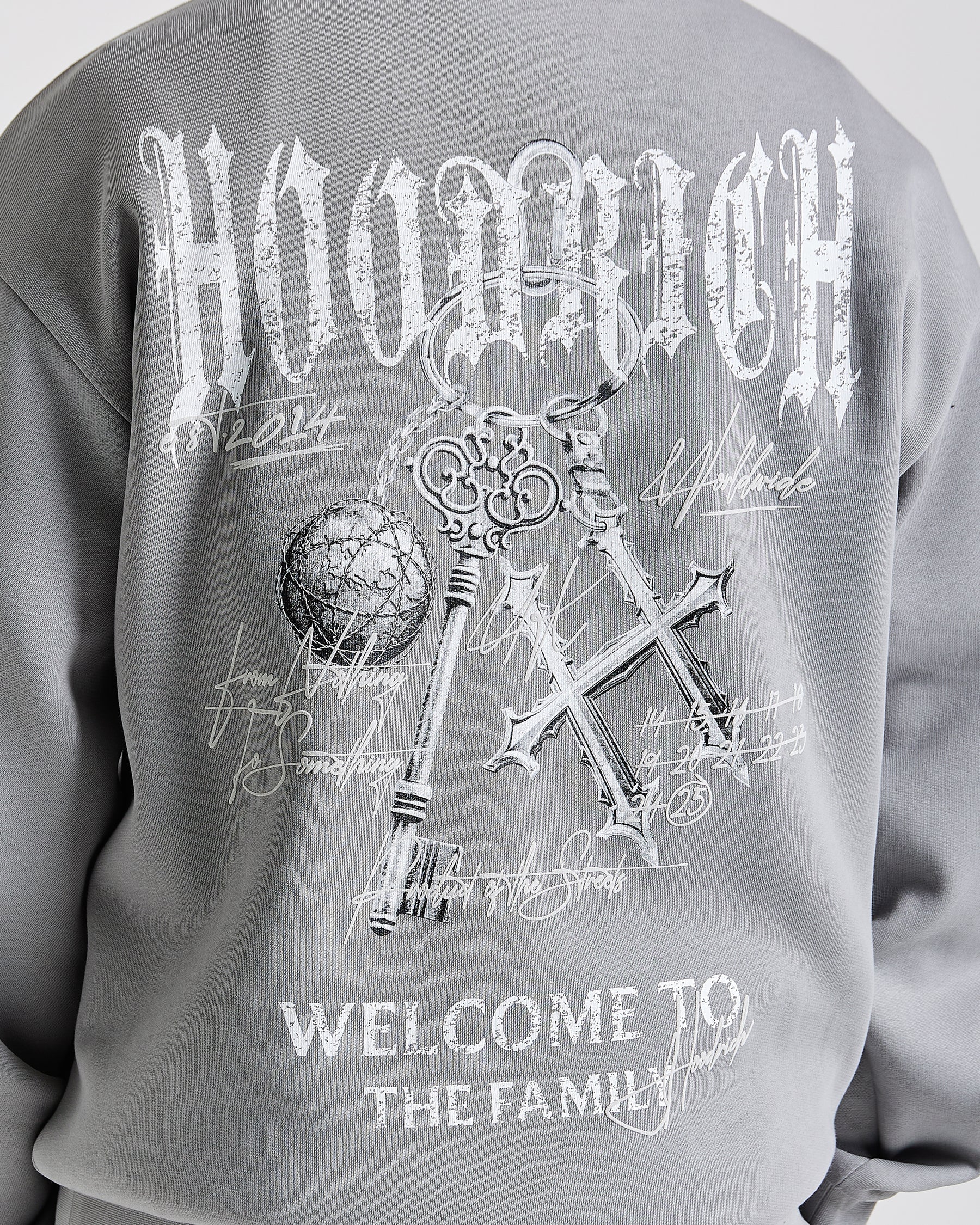 Rite Oversized Hoodie - Grey/White