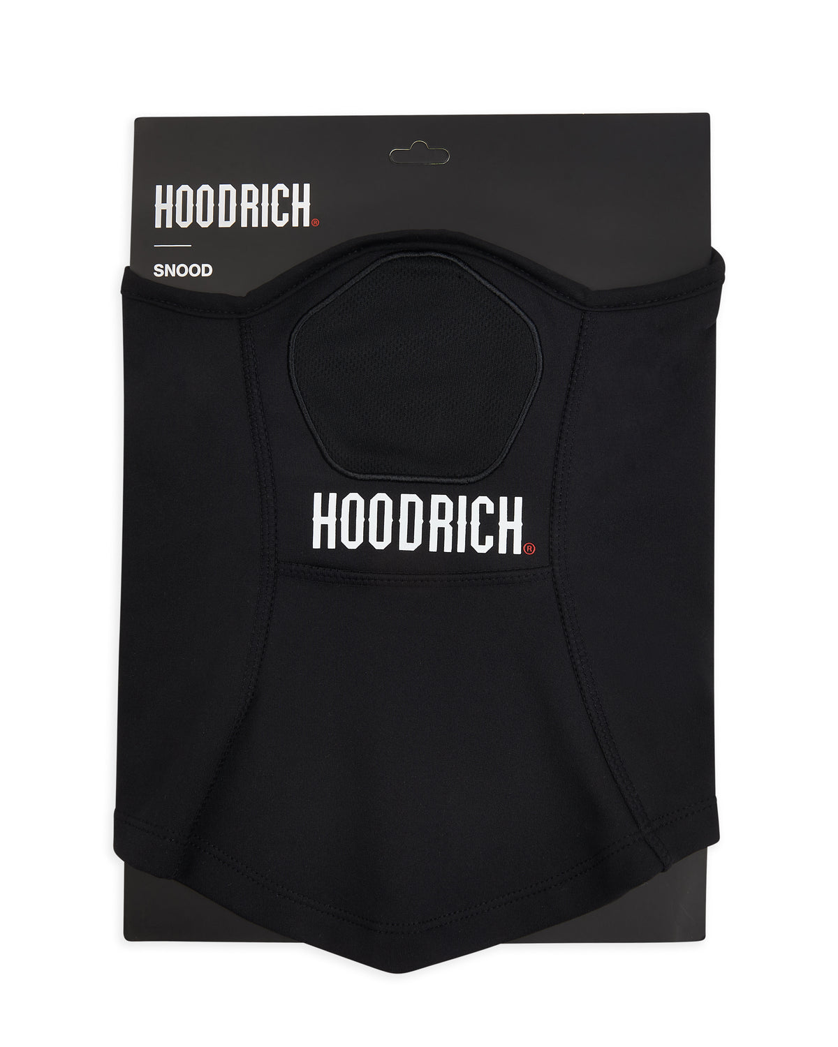 Displays the Black 'Hoodrich' OG Core Snood