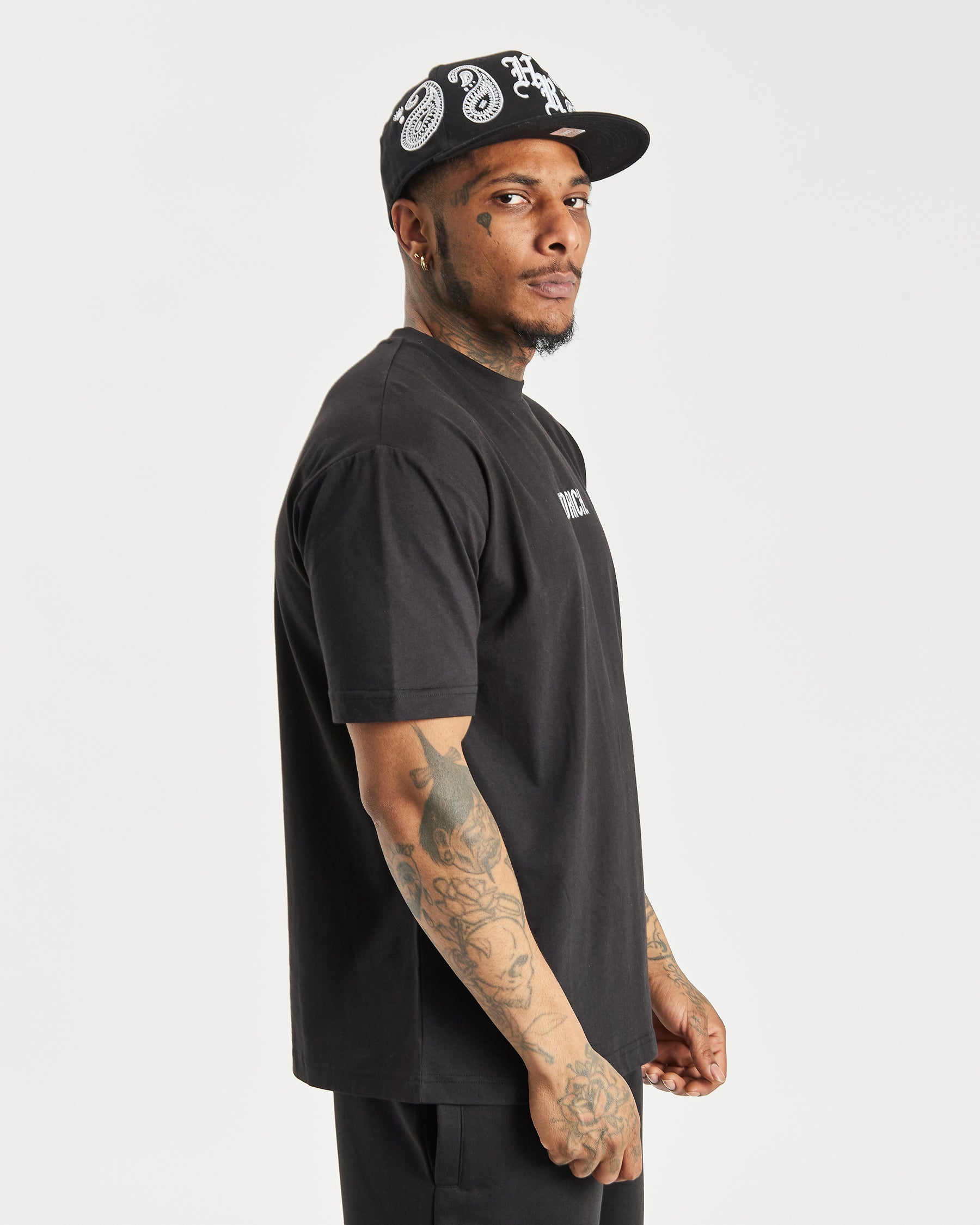 OG Motif Fitted Cap - Black/White