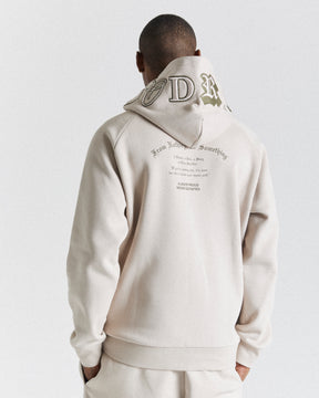 Stature Hoodie - Beige/White