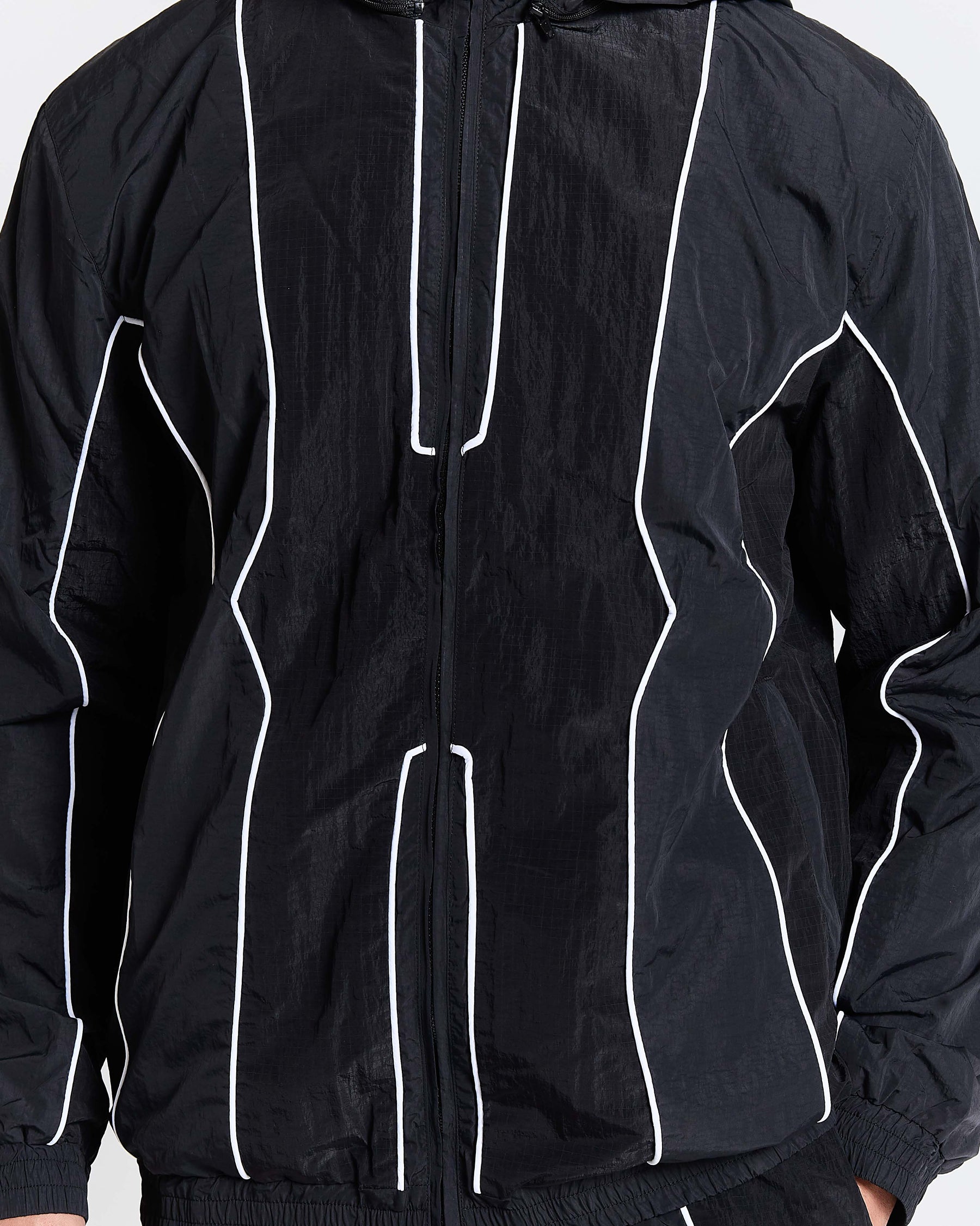 Chaser H Panel Windbreaker - Black