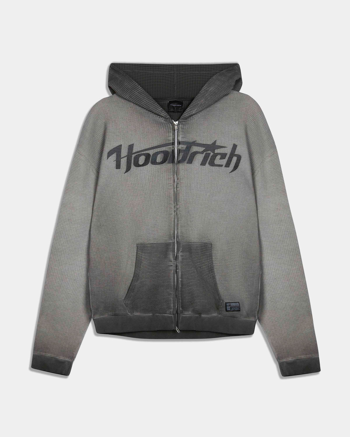 Fuel Zip Through Hoodie - Grey/Black