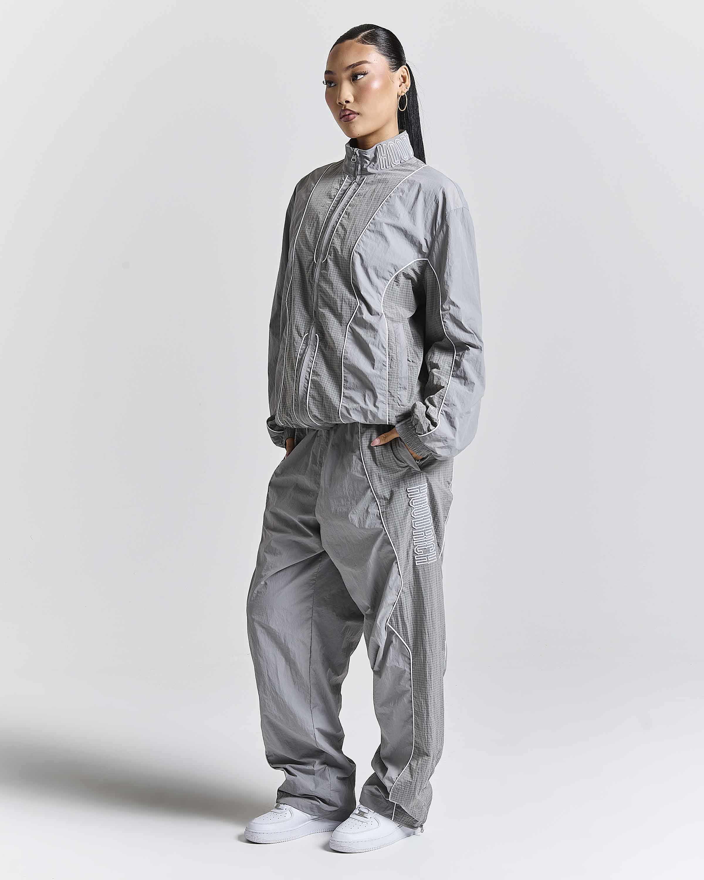 Chaser H Panel Track Jacket - Grey