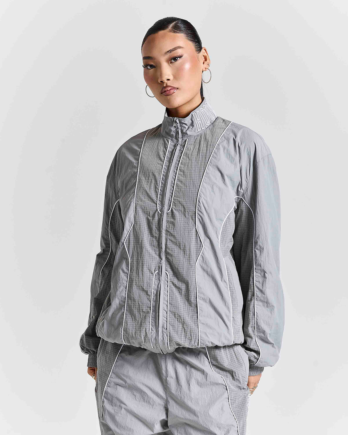 Chaser H Panel Track Jacket - Grey