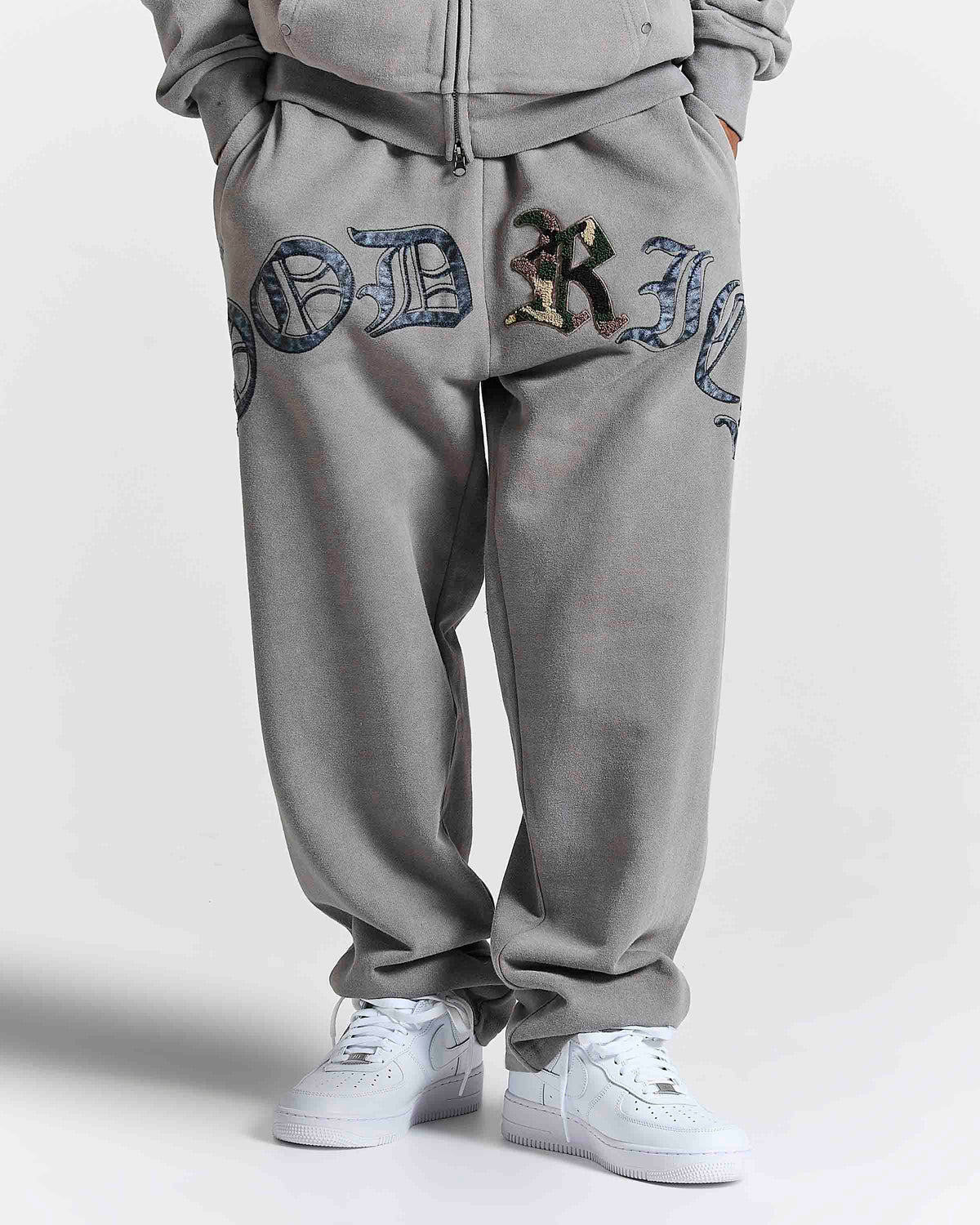 Inkfall Oversized Jogger - Grey/Black/Camo