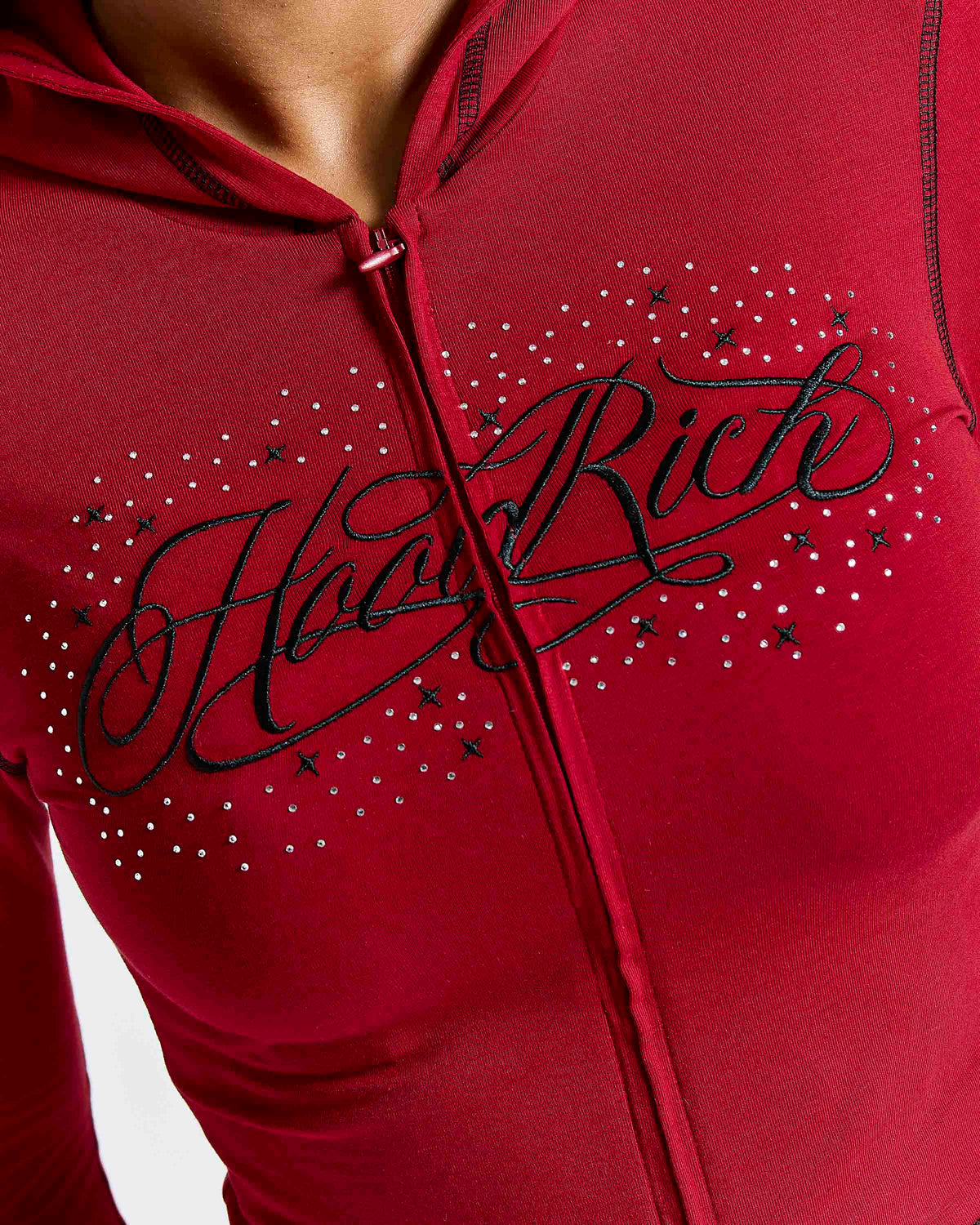 Women's Gleam Full Tracksuit - Red/Black