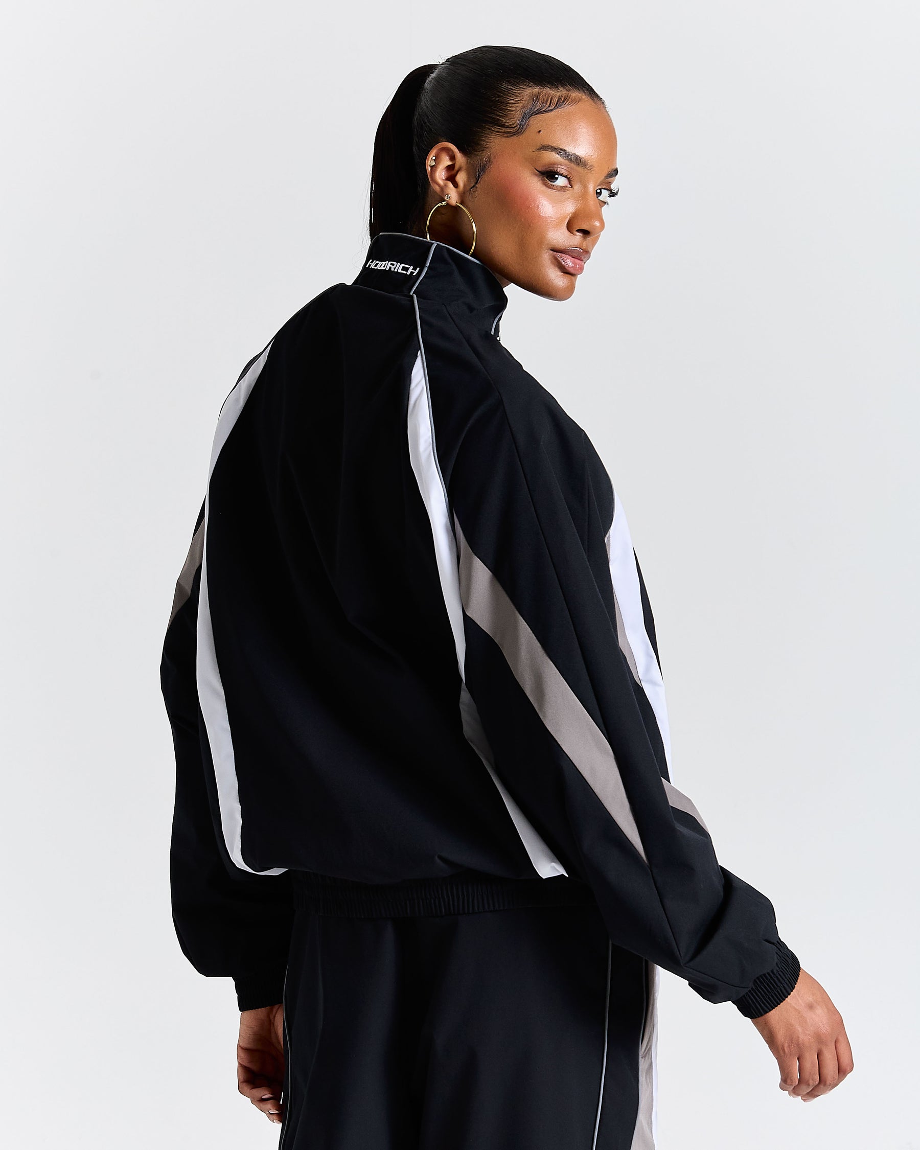 Glide Away Football Shell Jacket - Black