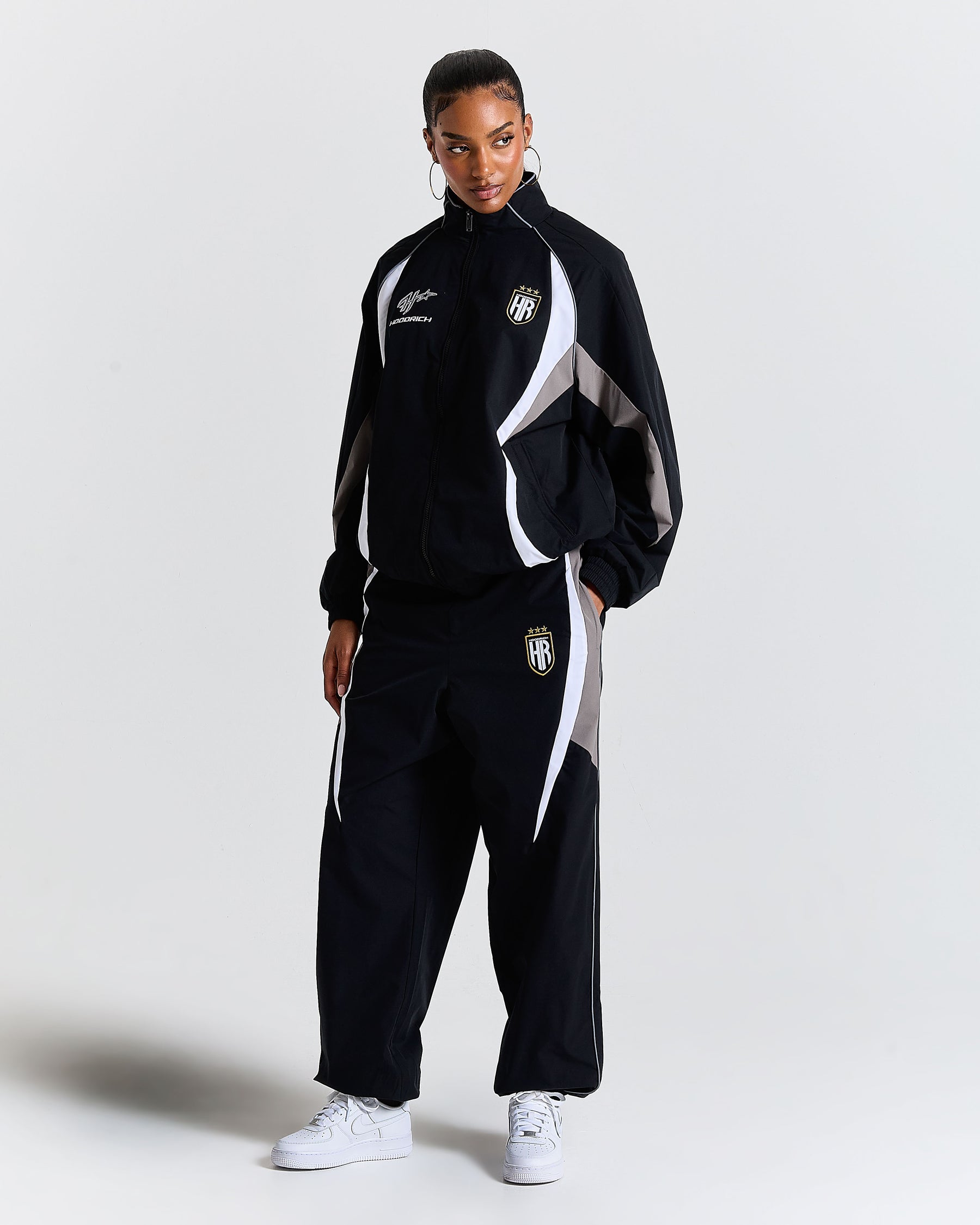 Glide Away Football Shell Jacket - Black