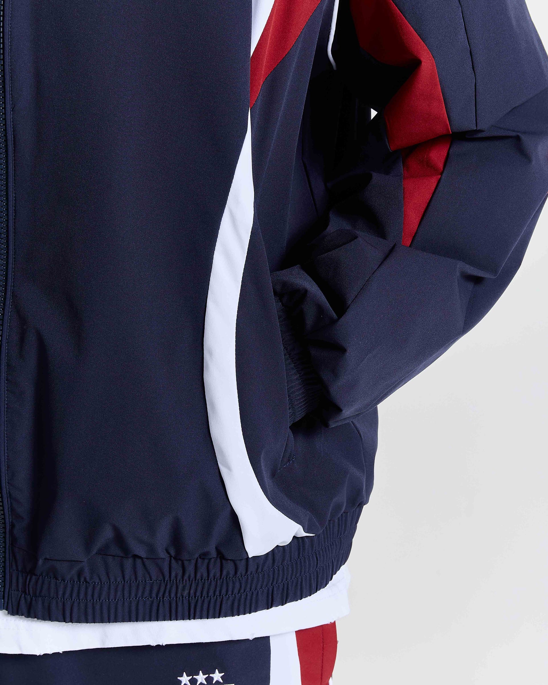 Glide Away Football Shell Jacket - Navy