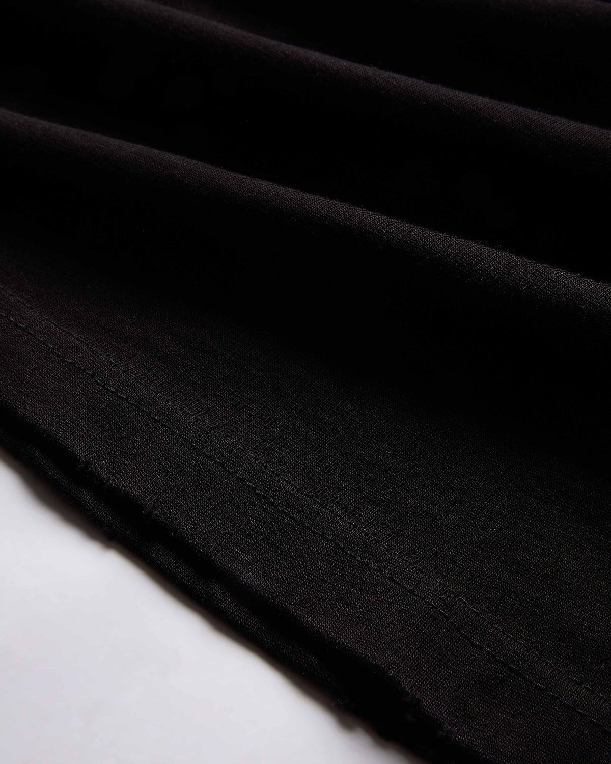 Close-up of Black fabric with a subtle texture