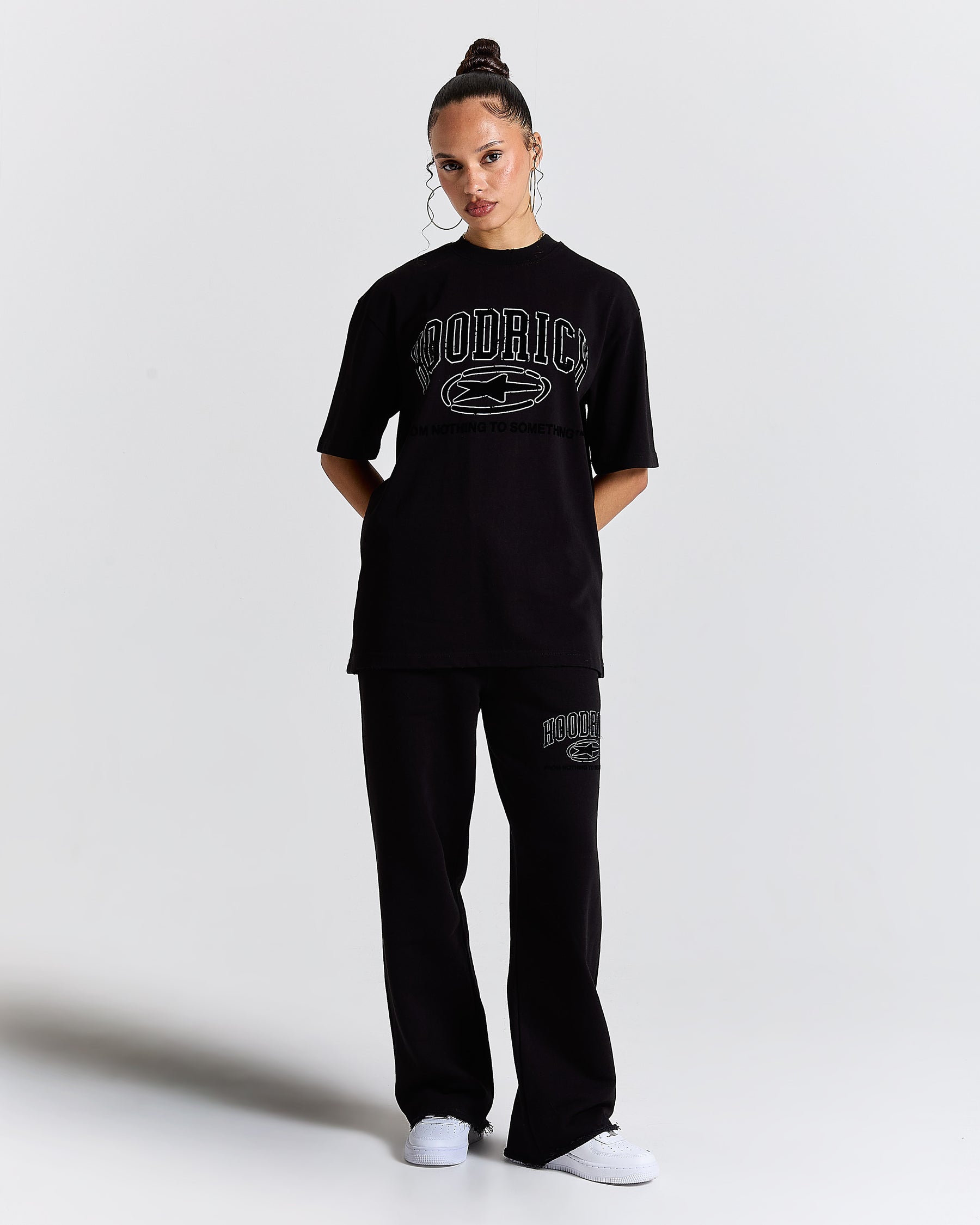Fray Regular Fit Tee - Black