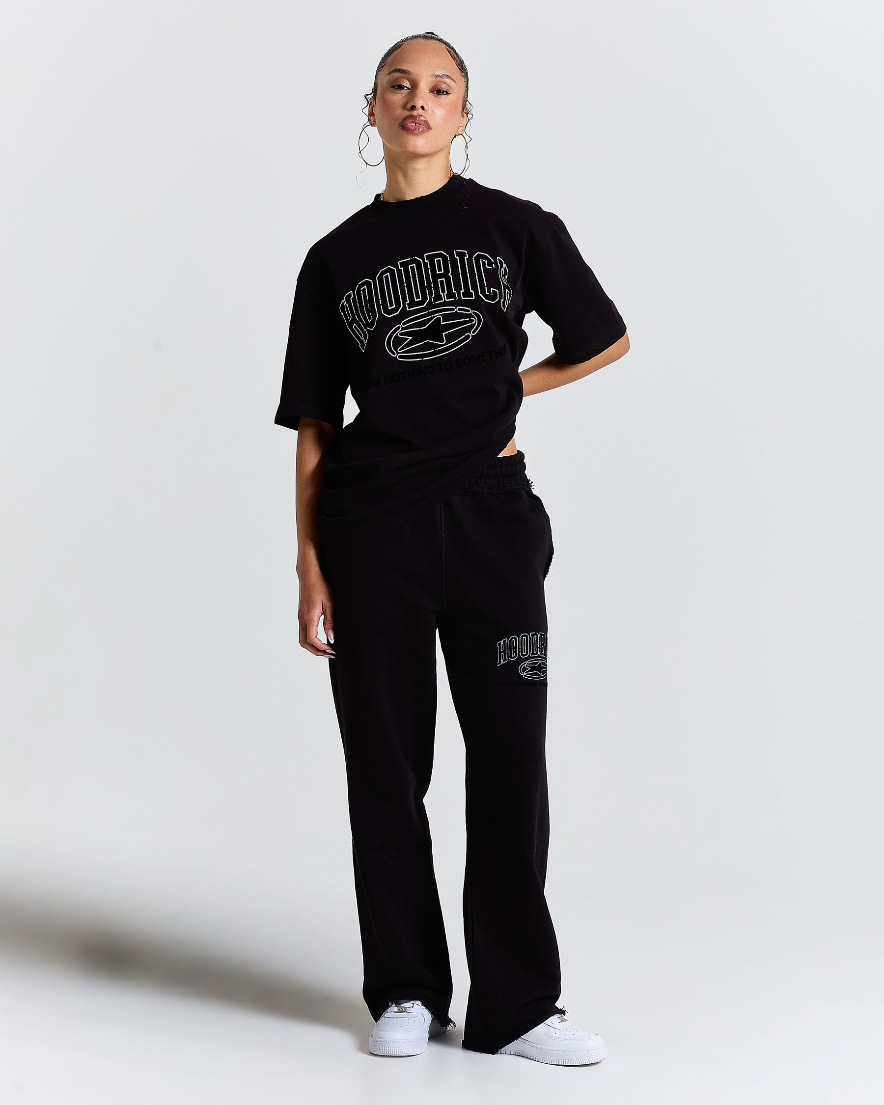 Fray Regular Fit Tee - Black