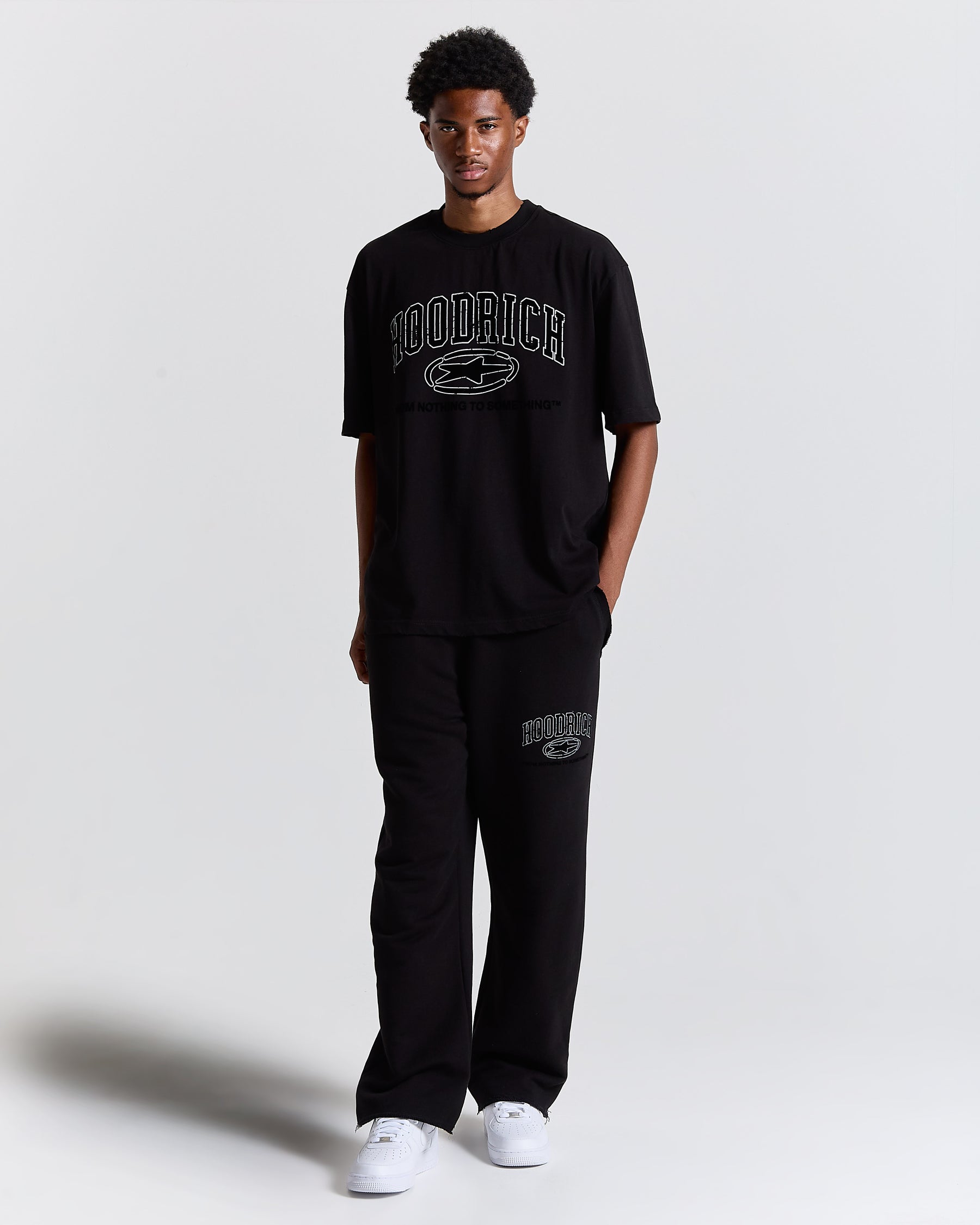 Fray Regular Fit Tee - Black