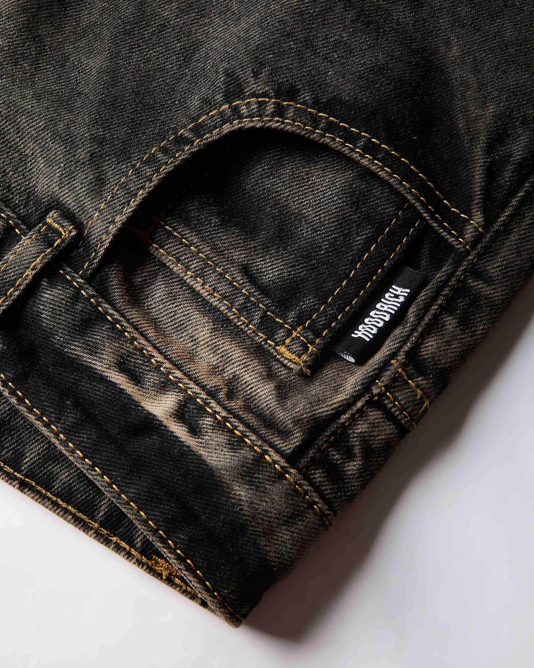 Shadow Rust Denim Carpenter Jorts - Black Wash