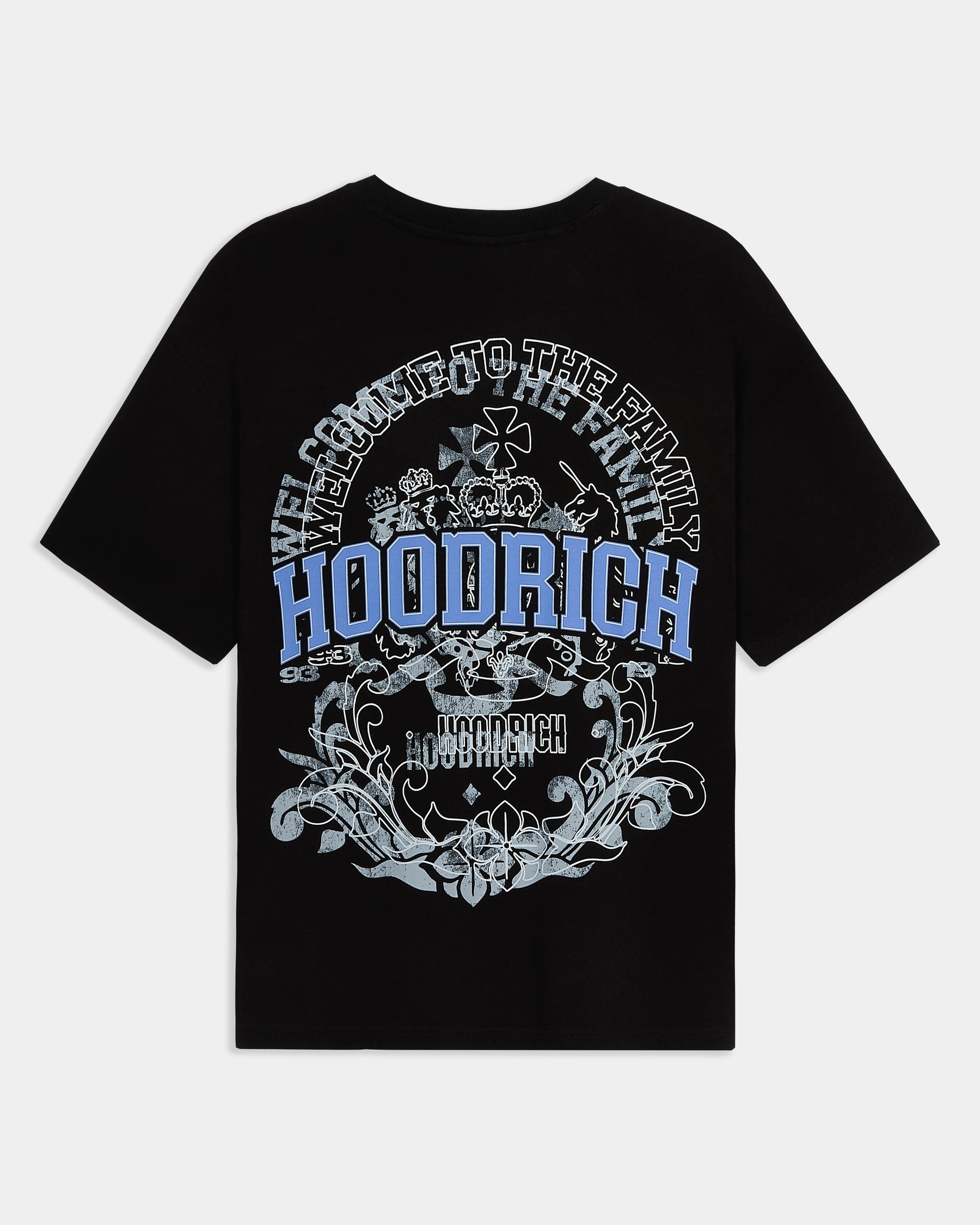 Family Crest Oversized T-Shirt - Black