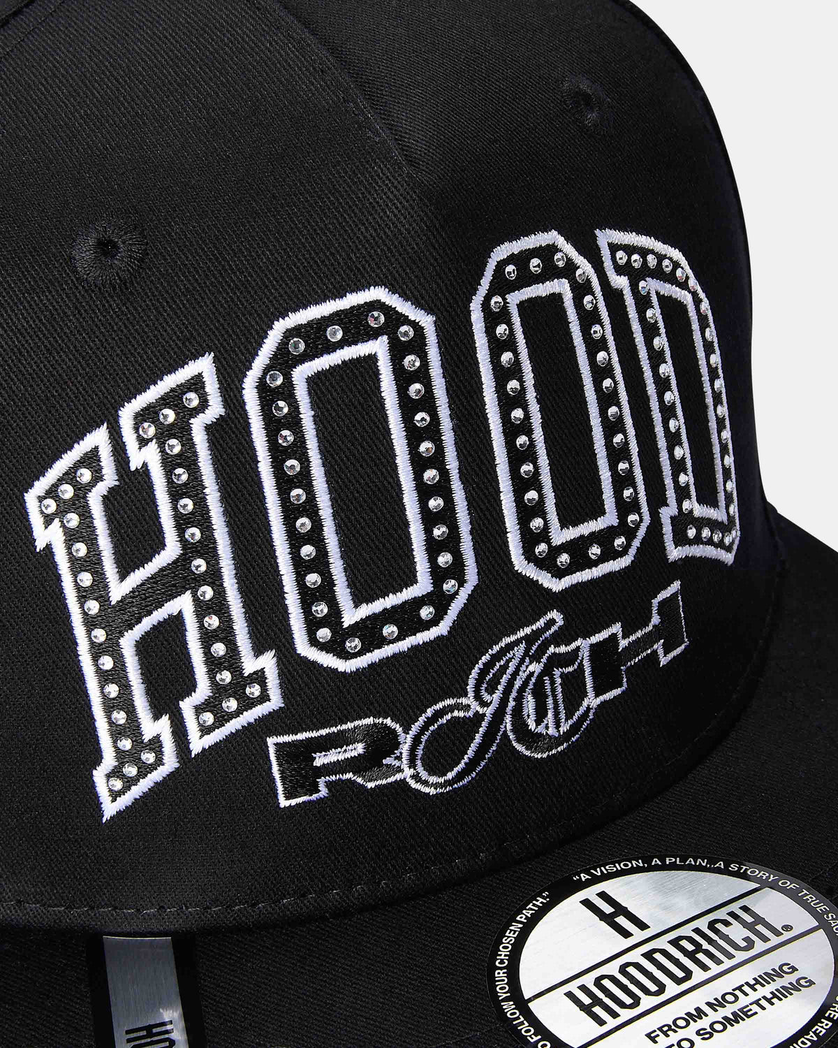 Captain Snapback Cap - Black/White
