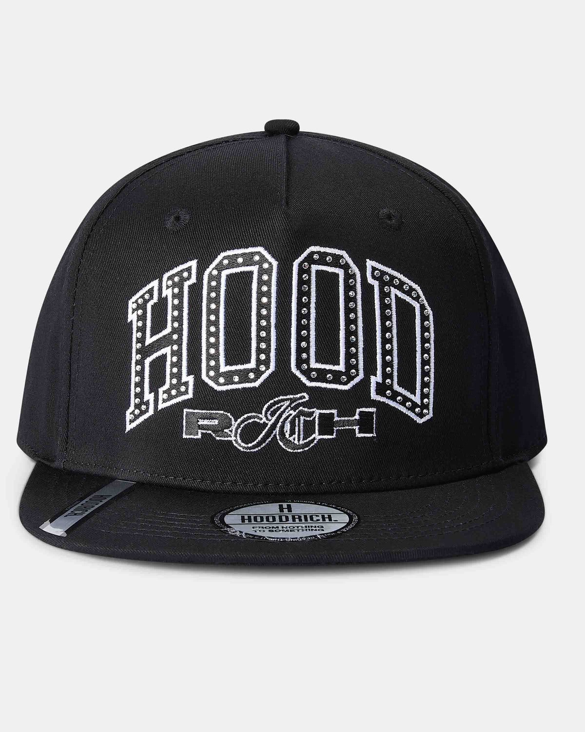 Captain Snapback Cap - Black/White
