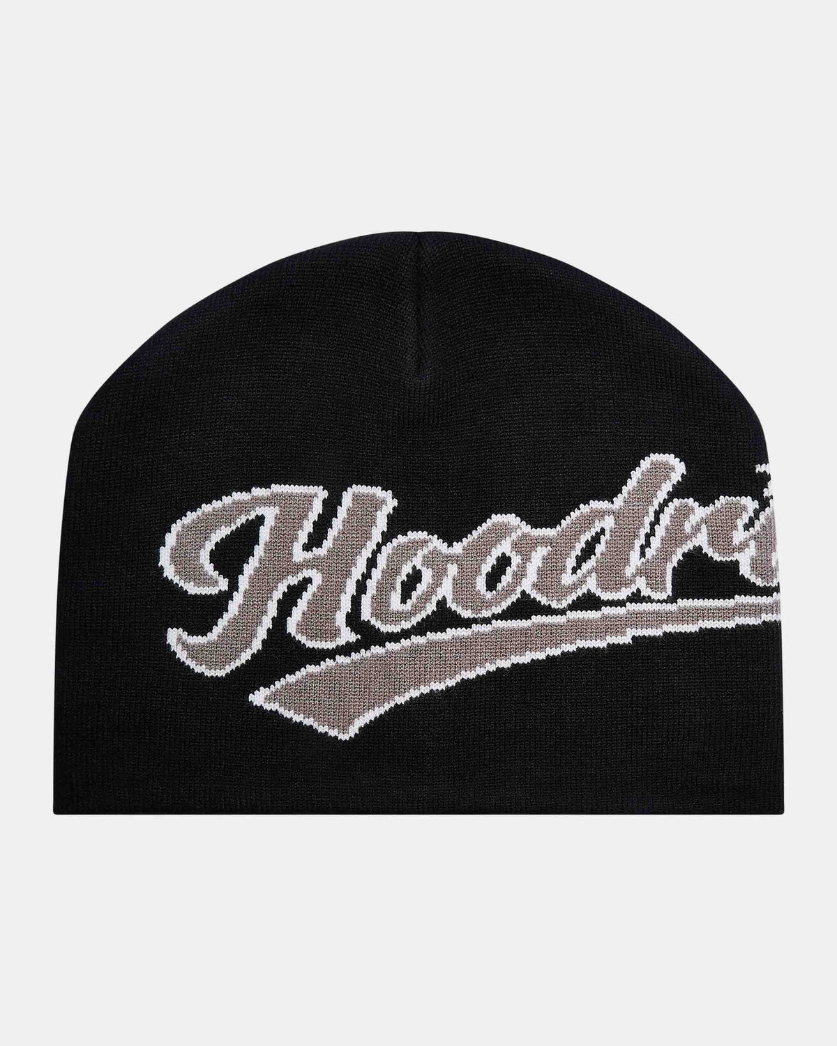 Stade Knitted Fitted Beanie - Black/Grey