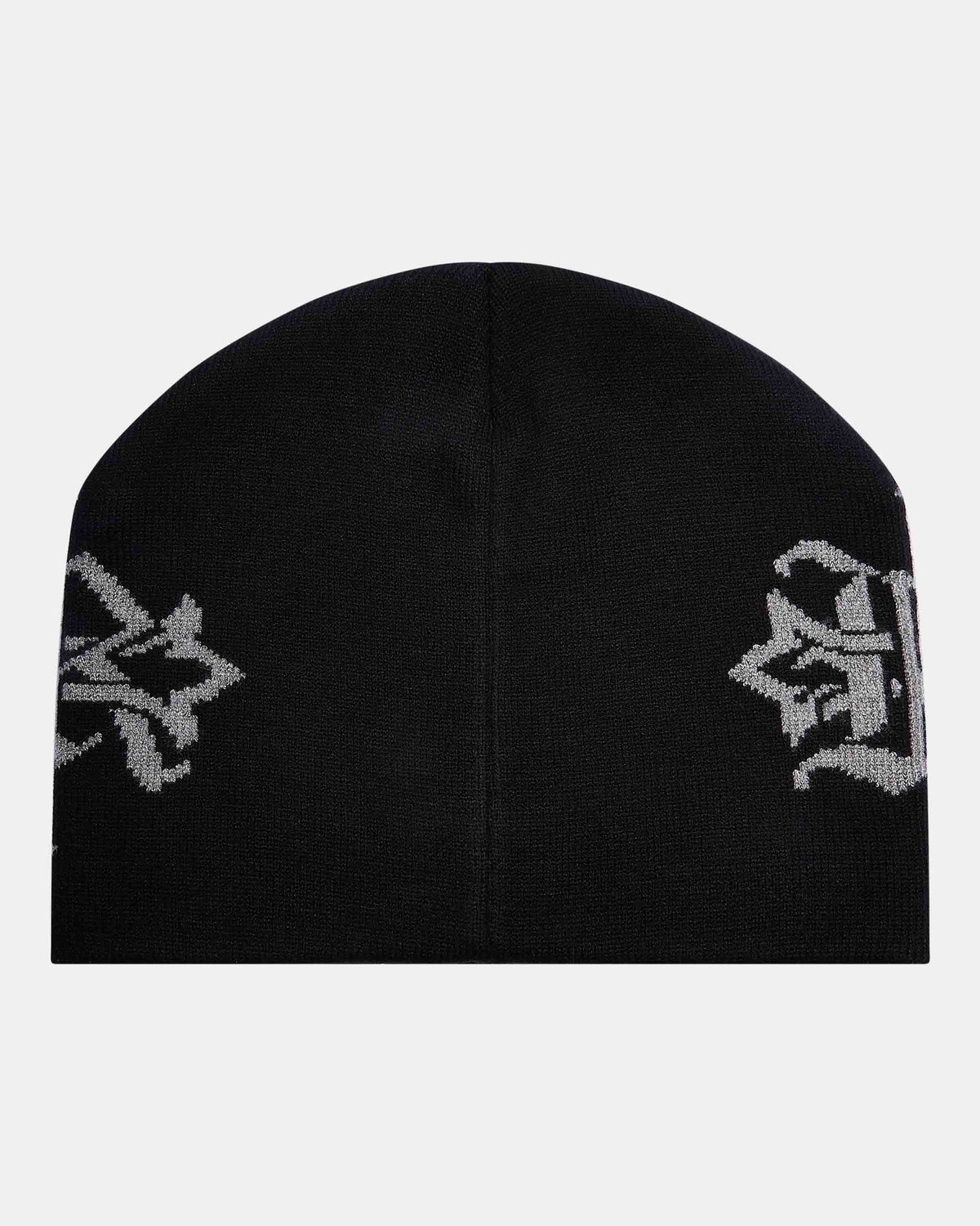 Virtux Skull Knit Beanie - Black/Grey