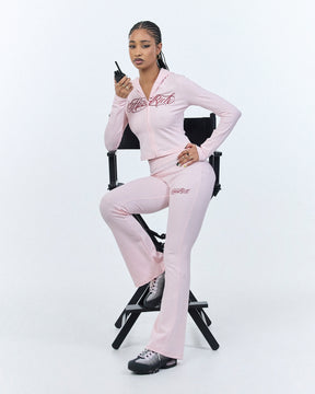Solace Fitted Zip Top - Pink