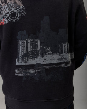 The Winner's Circle Oversized Hoodie - Black Wash