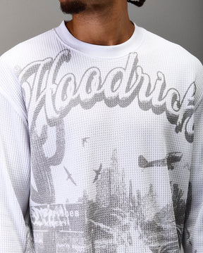 The Winner's Circle Oversized Long Sleeve T-Shirt - White/Grey